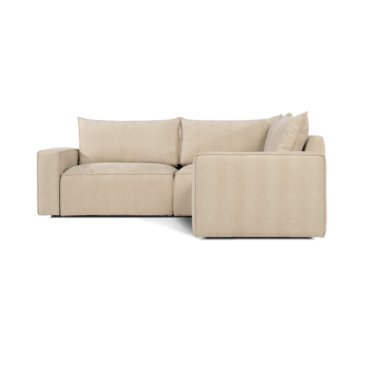 Sofa Dachschräge: BAROLO Ecksofa mit niedrigen Armlehnen im Stoff Melody