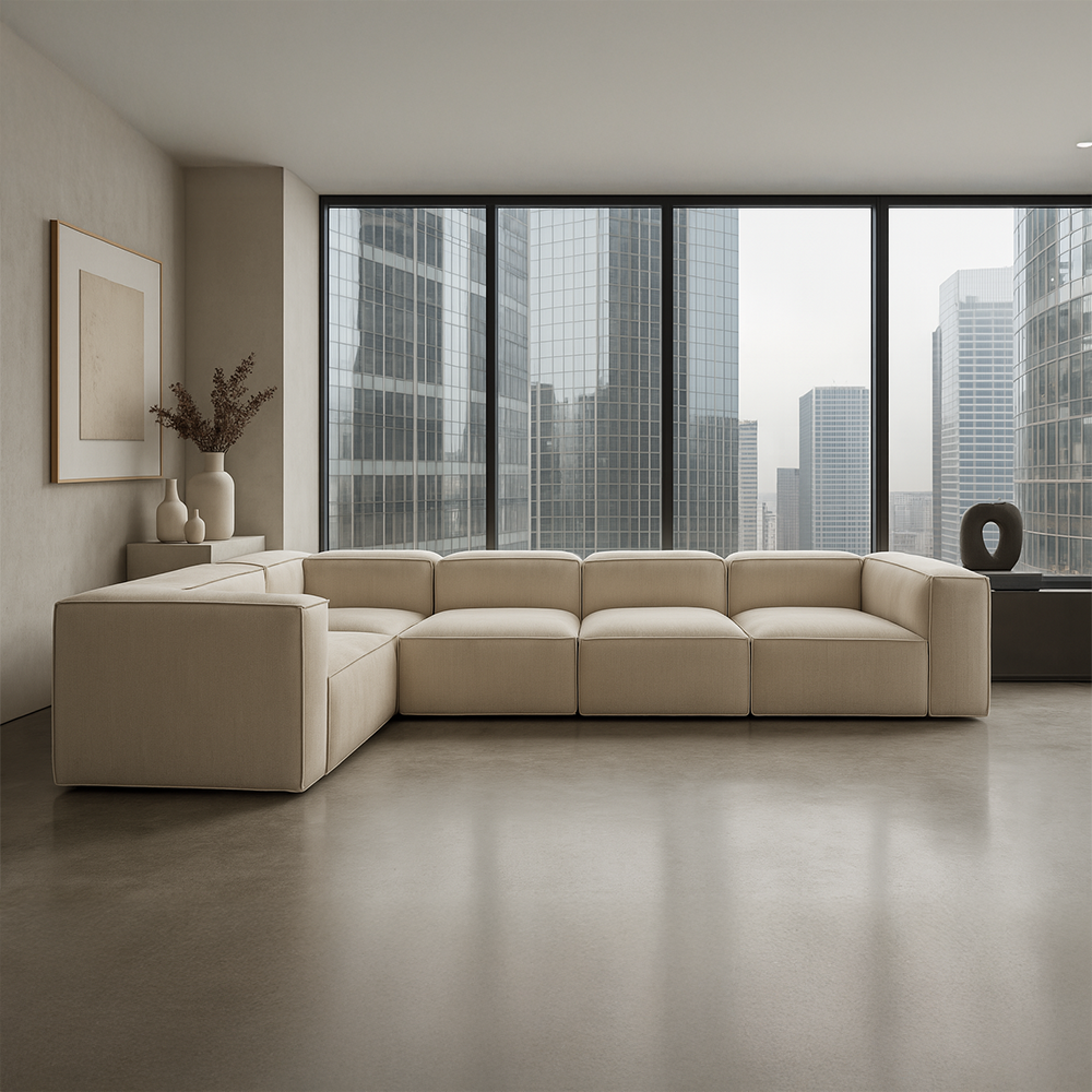 Narożnik PINOT 5-osobowy Wysoki podłokietnik