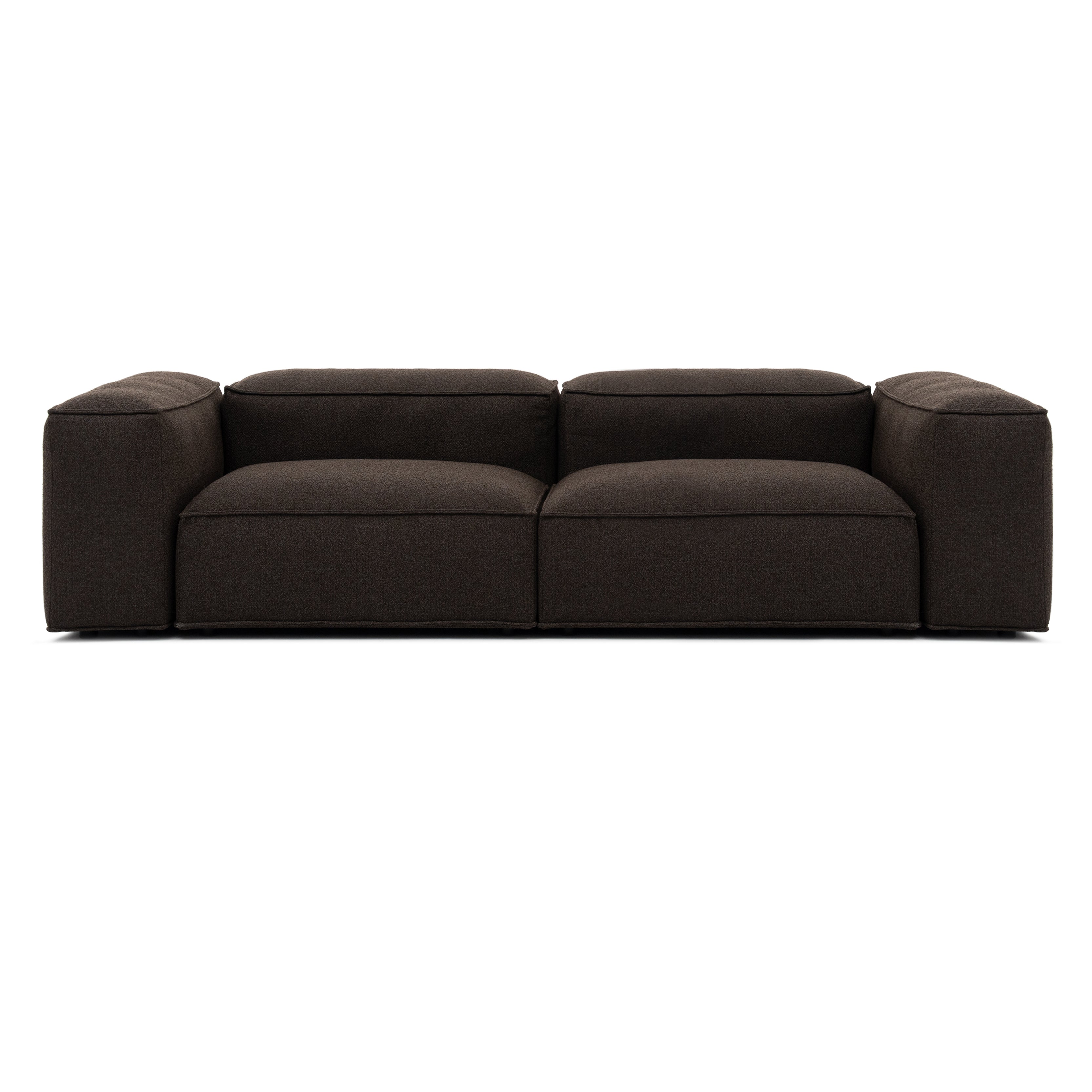 Merlot Modulsofa 3-Sitzer mit hohen Armlehnen