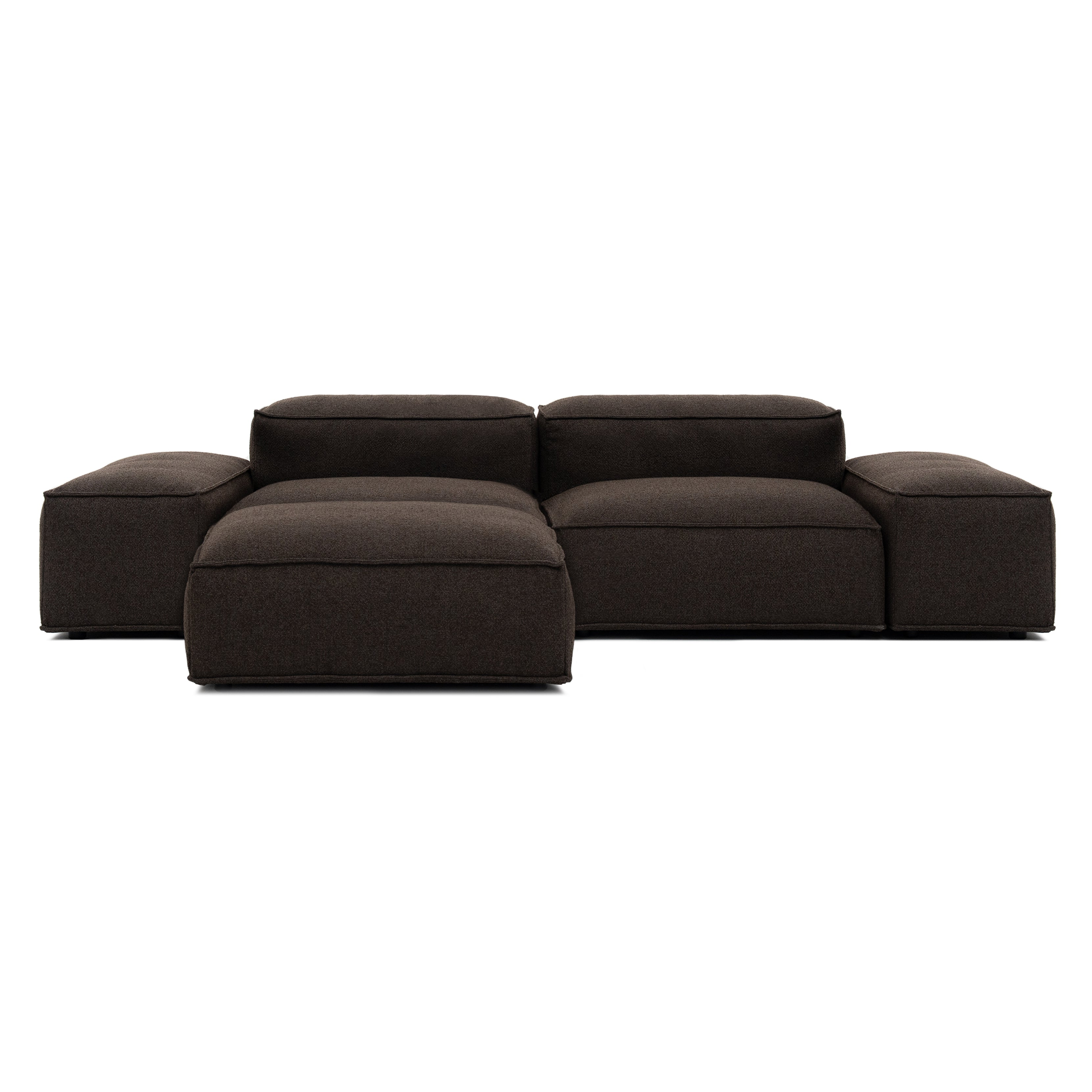 Merlot Modular Corner Sofa 3-Seater Longchair Low armrests