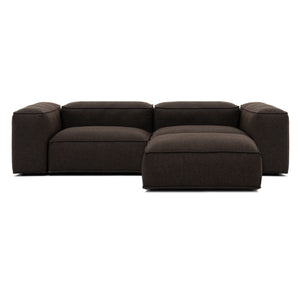 Merlot Modulares Ecksofa 3-Sitzer hohe Armlehnen