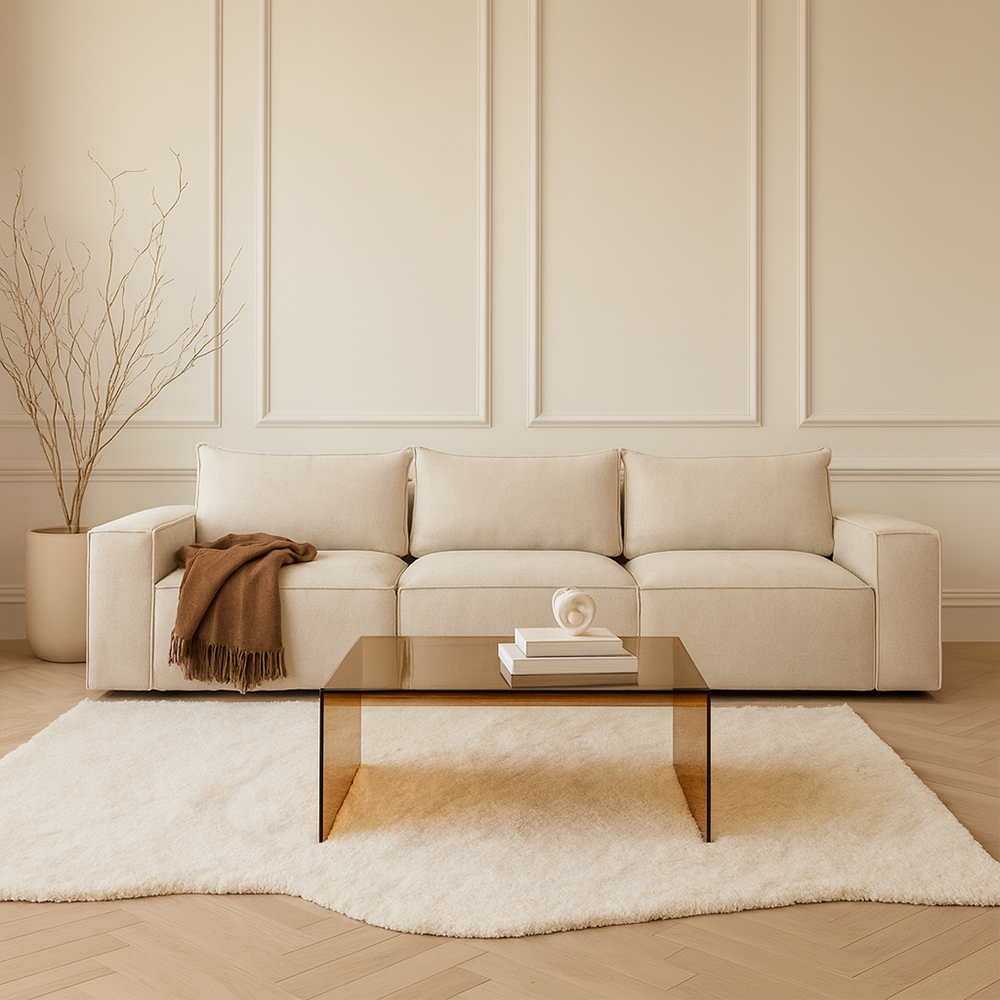 BAROLO Sofa 3 Seater Low armrests