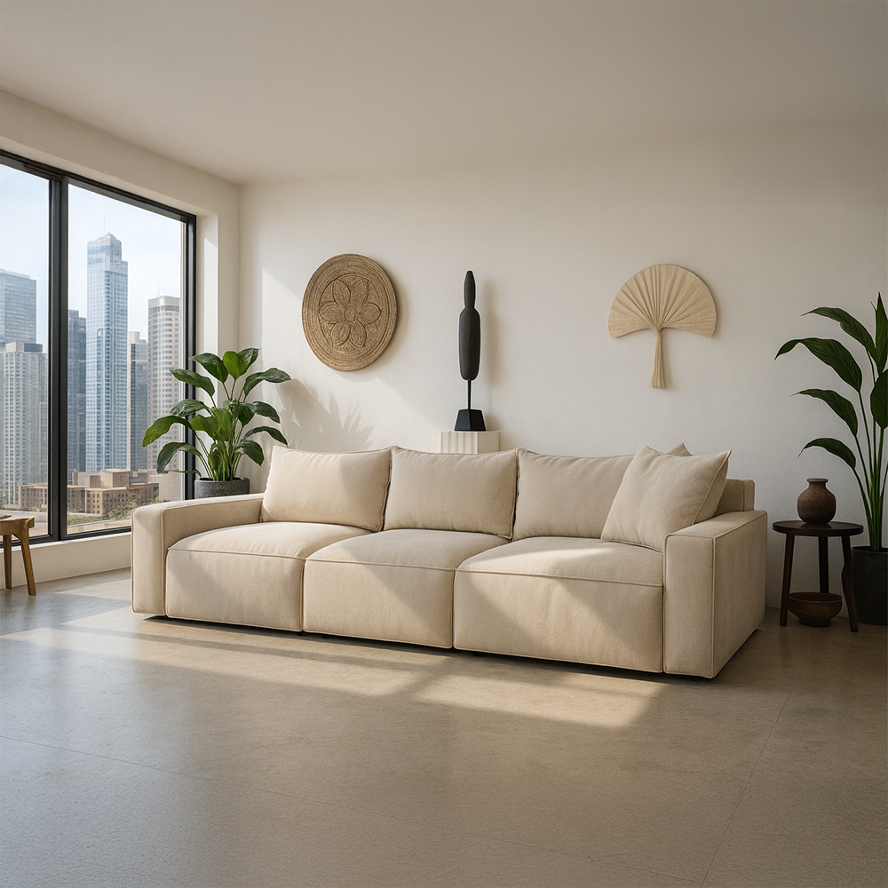 BAROLO Sofa 3 Seater Low armrests