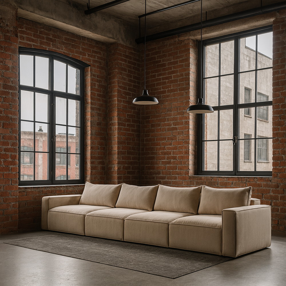 Sofa BAROLO | 4 Seater | Arms Low