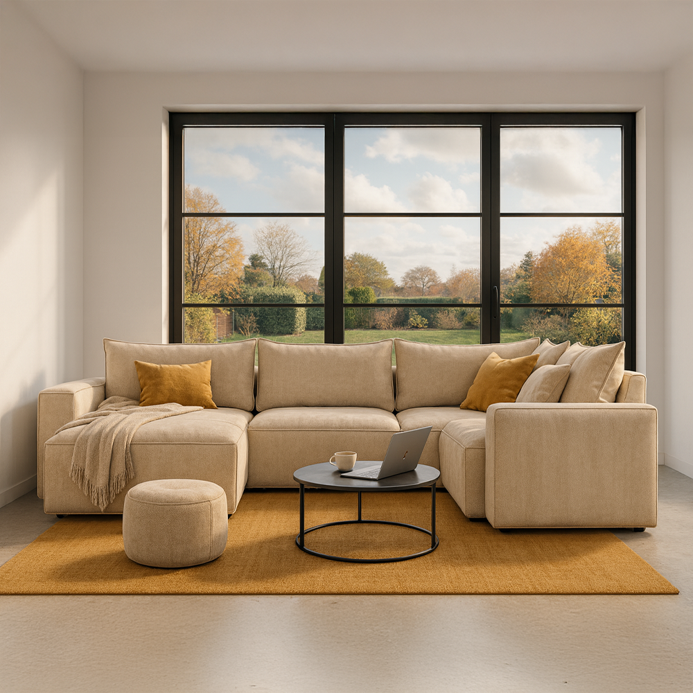 BAROLO Sofa 4 Seater U-Shaped