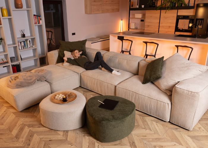 L-Corner Sofa | 5 Seater