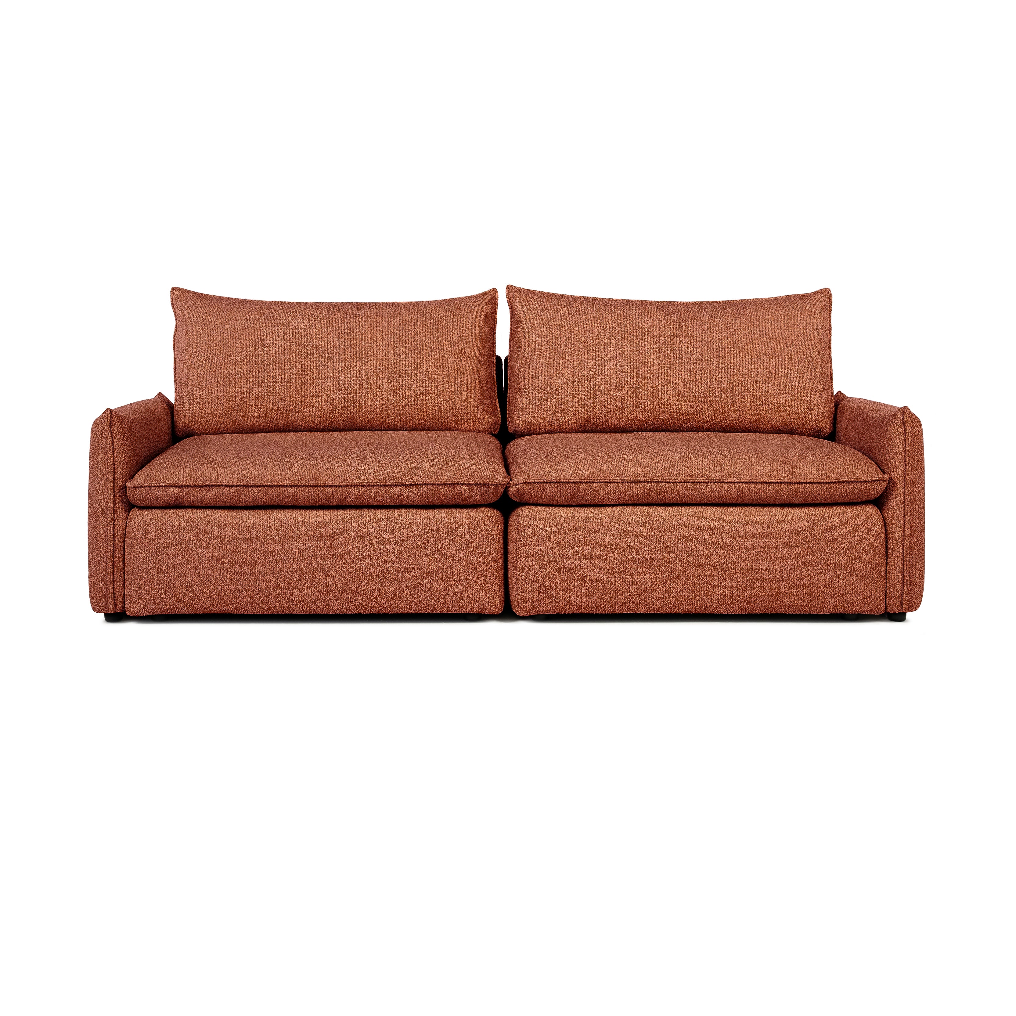 Sofa COMO | 2-osobowa | Niskie podłokietniki | Beżowy