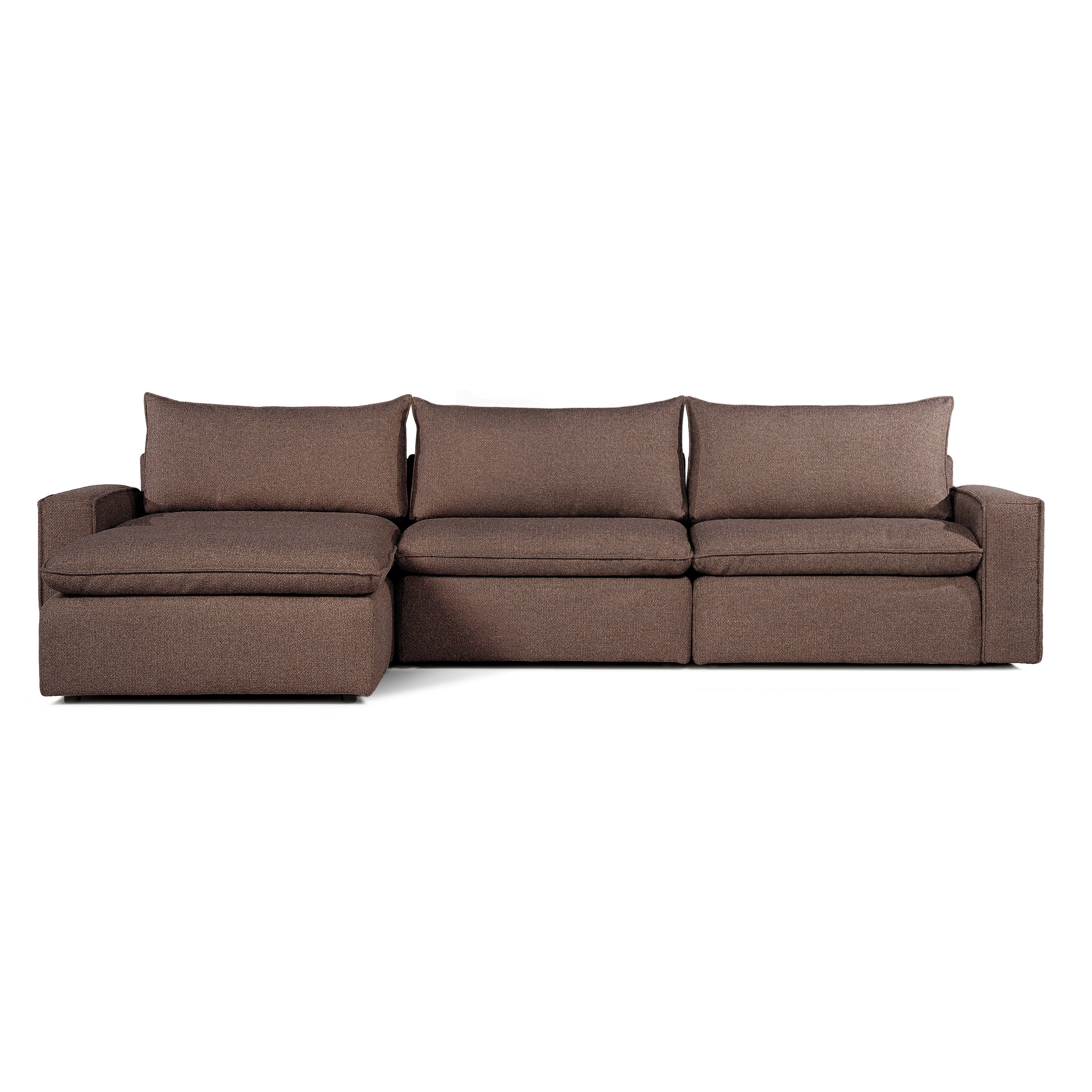 Sofa COMO | 3-osobowa | Niskie podłokietniki | Narożnik | Beżowy