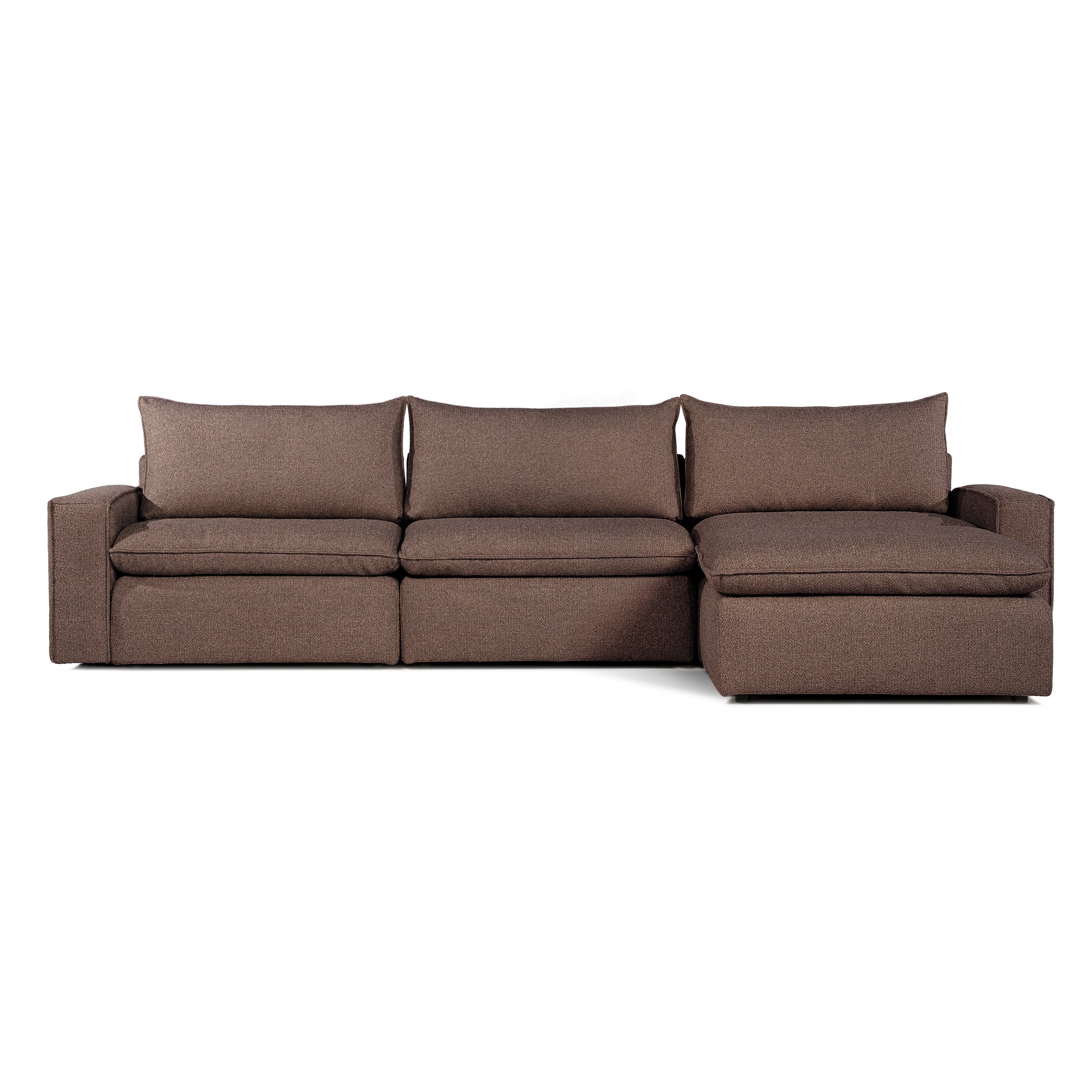 Sofa COMO | 3-osobowa | Niskie podłokietniki | Narożnik | Beżowy