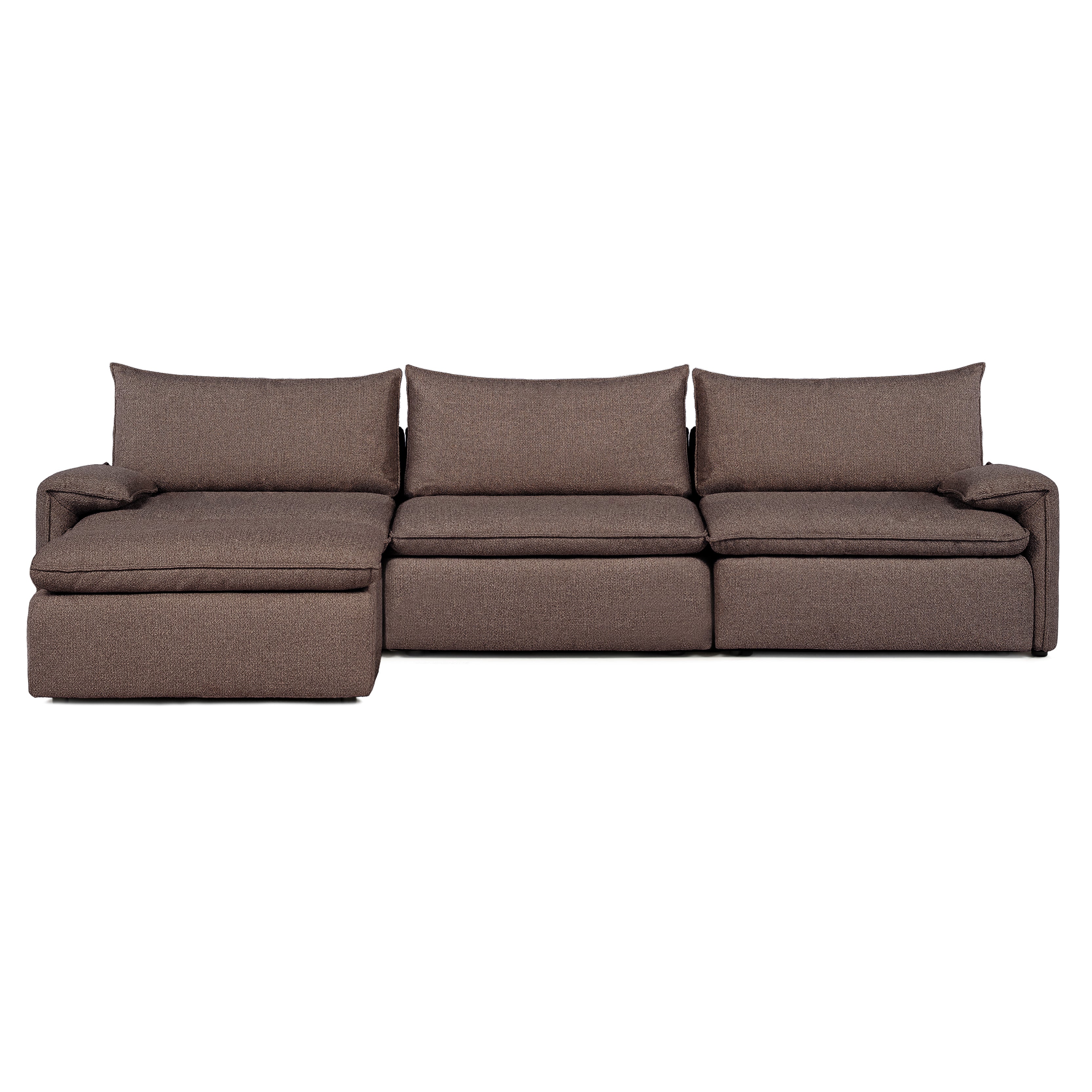 Sofa COMO | 3-osobowa | Niskie podłokietniki | Narożnik | Beżowy