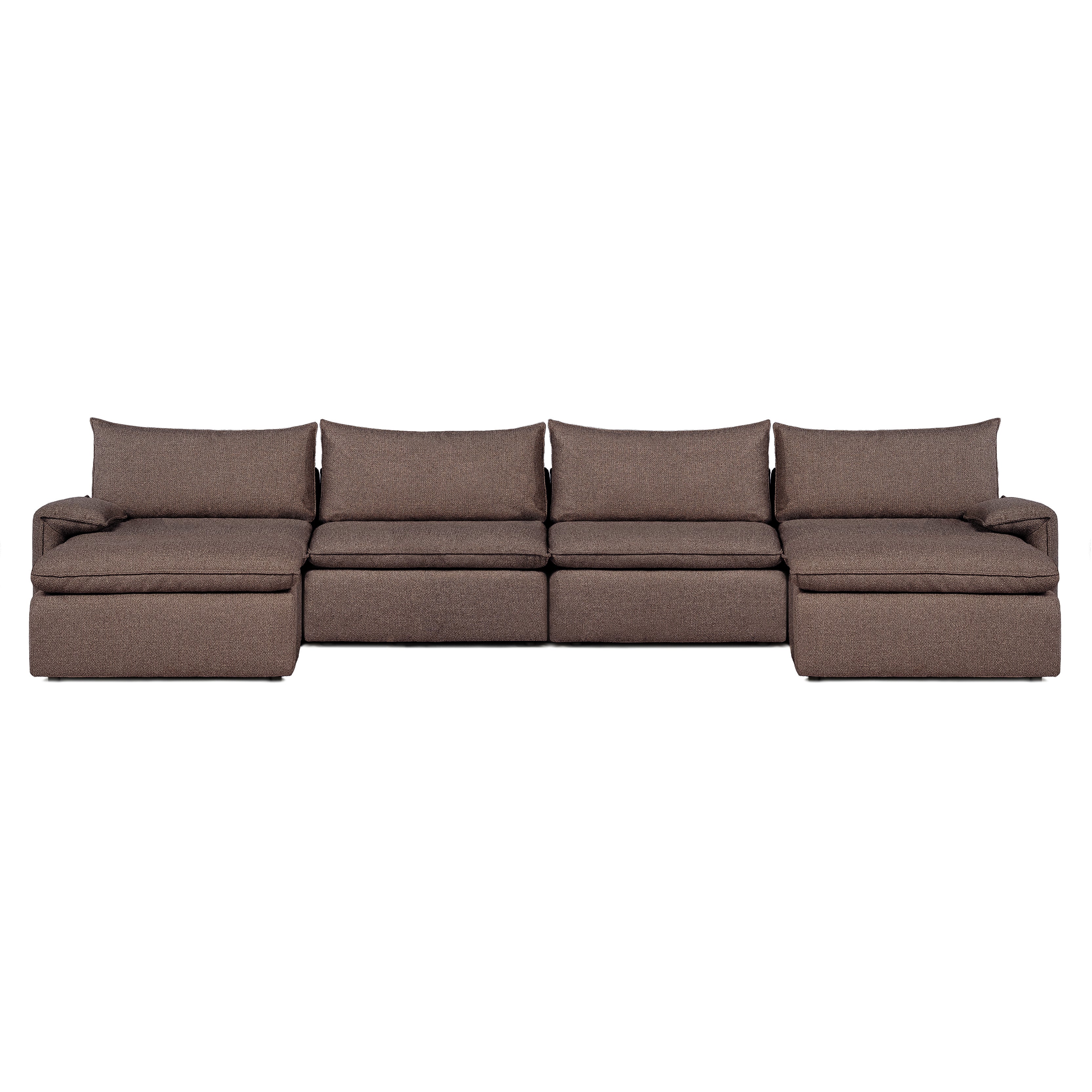 Sofa COMO | 4-osobowa | U-Kształt | Beżowy