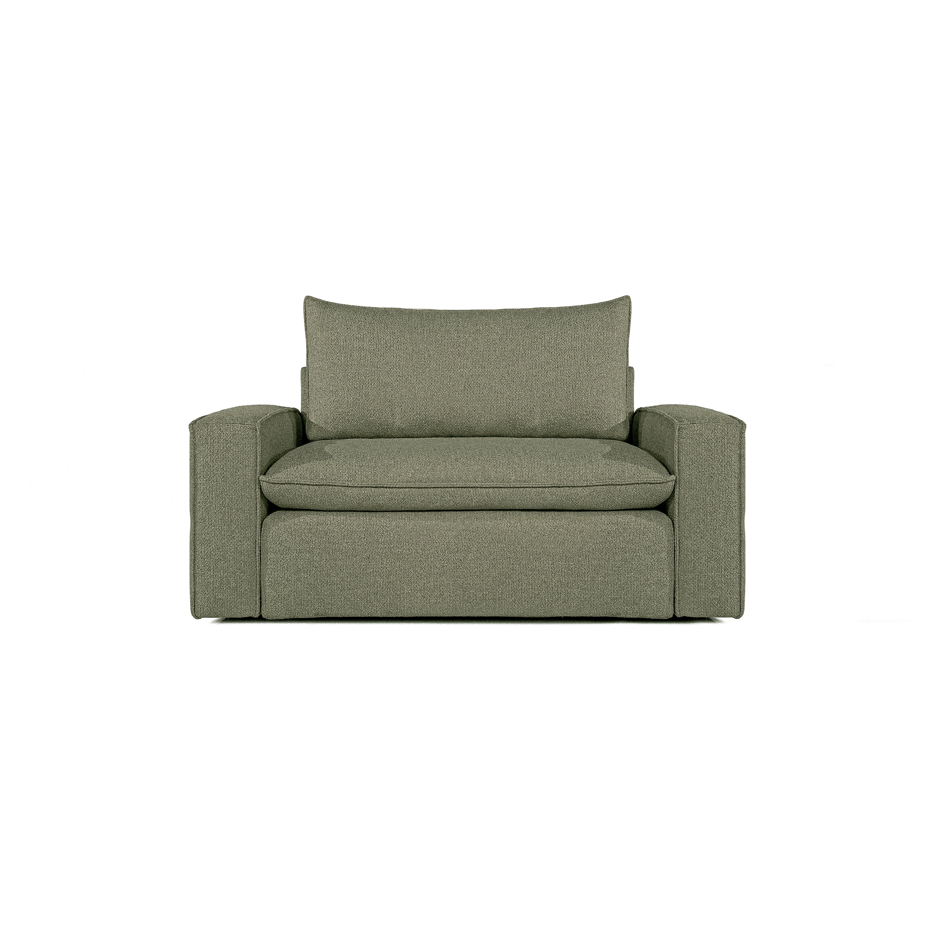 Fotel COMO | Niskie podłokietniki | Beżowy