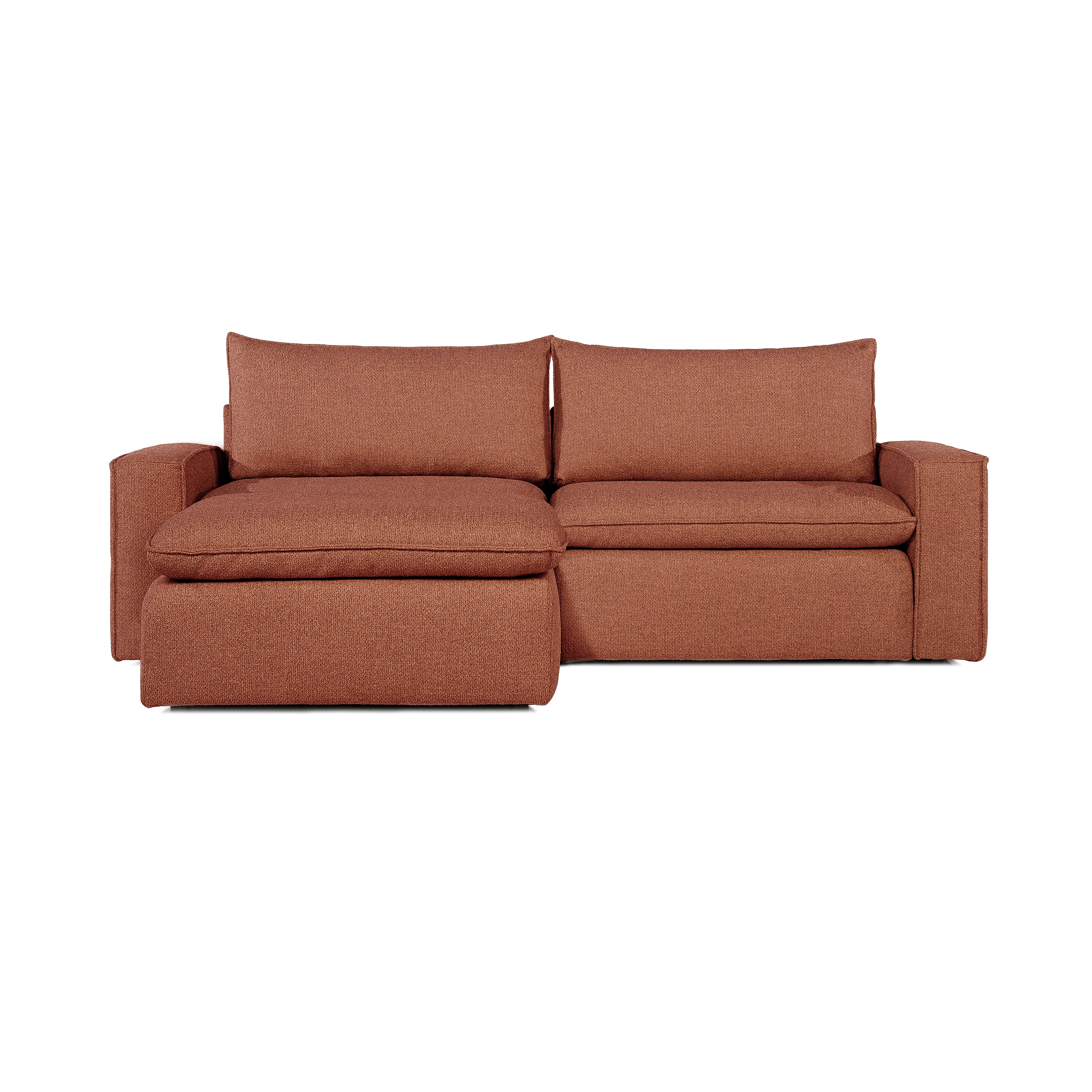 Sofa COMO | 2-osobowa | Niskie podłokietniki | Narożnik | Beżowy