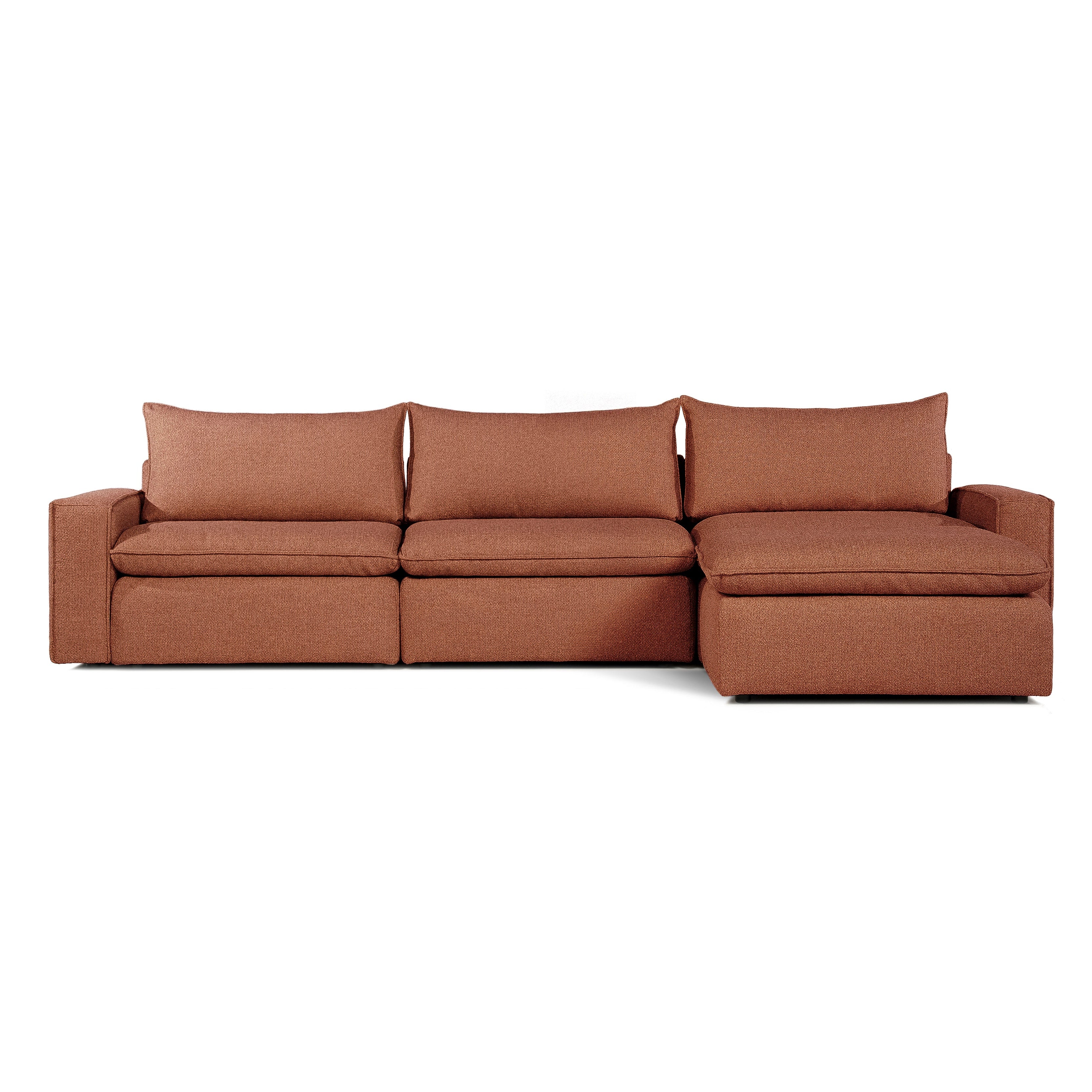 Sofa COMO | 3-osobowa | Niskie podłokietniki | Narożnik | Beżowy