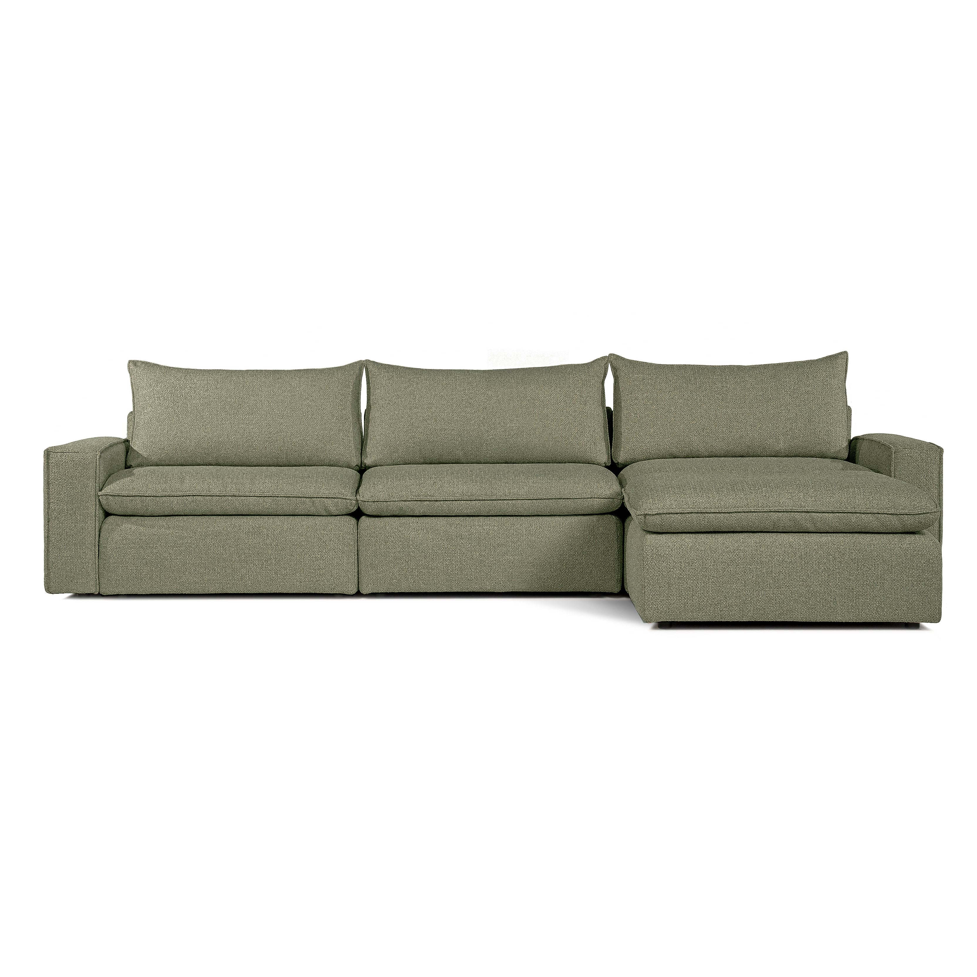 Sofa COMO | 3-osobowa | Niskie podłokietniki | Narożnik | Beżowy