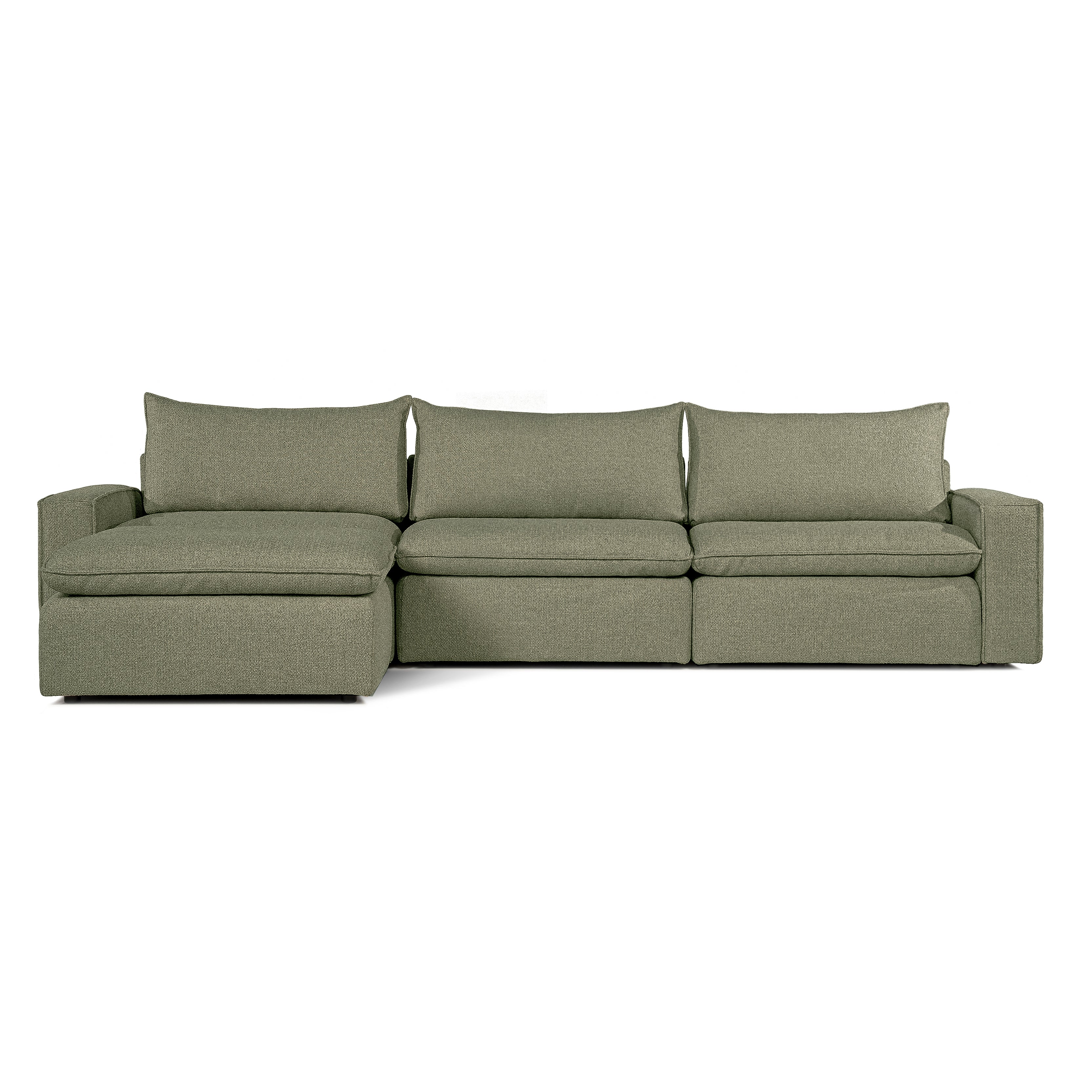 Sofa COMO | 3-osobowa | Niskie podłokietniki | Narożnik | Beżowy