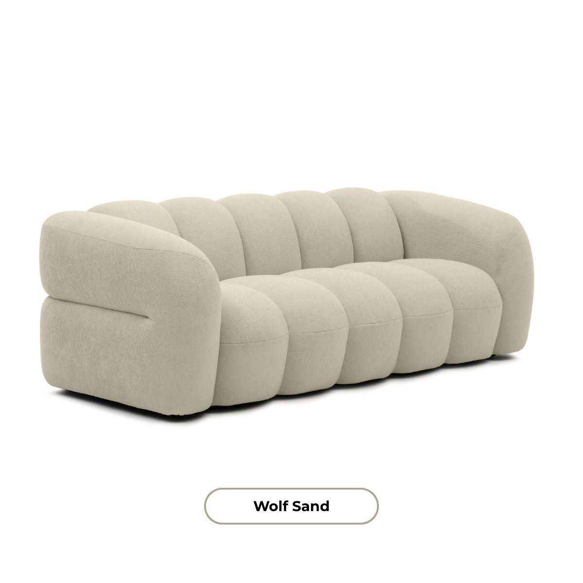 LUGANO 3 - seater sofa light sand