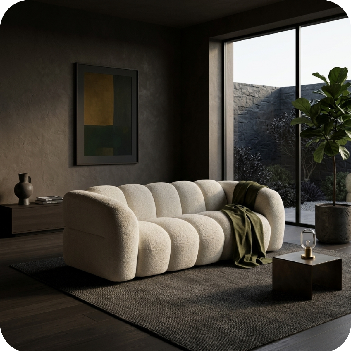 LUGANO Sofa 3-osobowa piaskowa