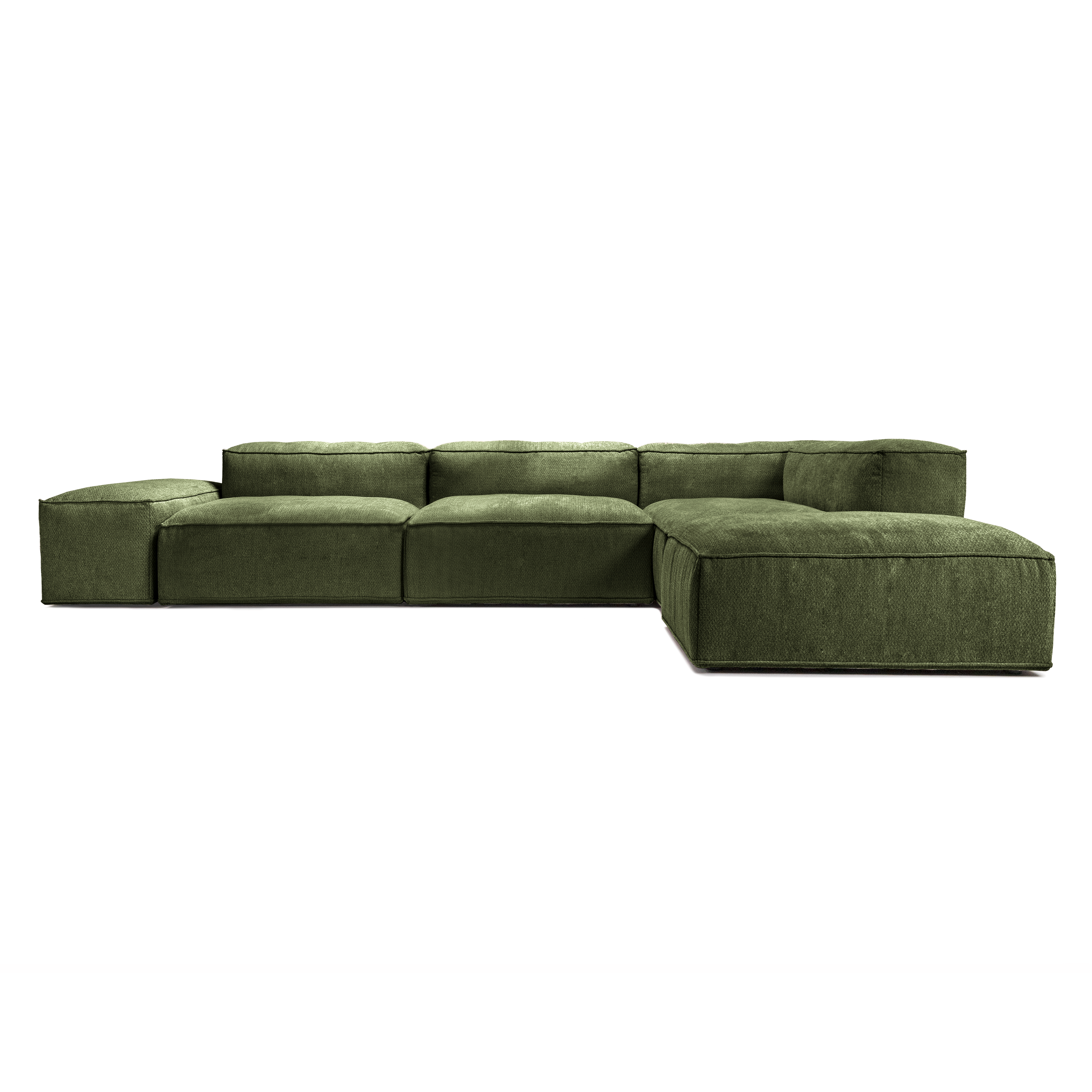 Modulares Ecksofa Merlot 5-Sitzer niedrige Armlehnen