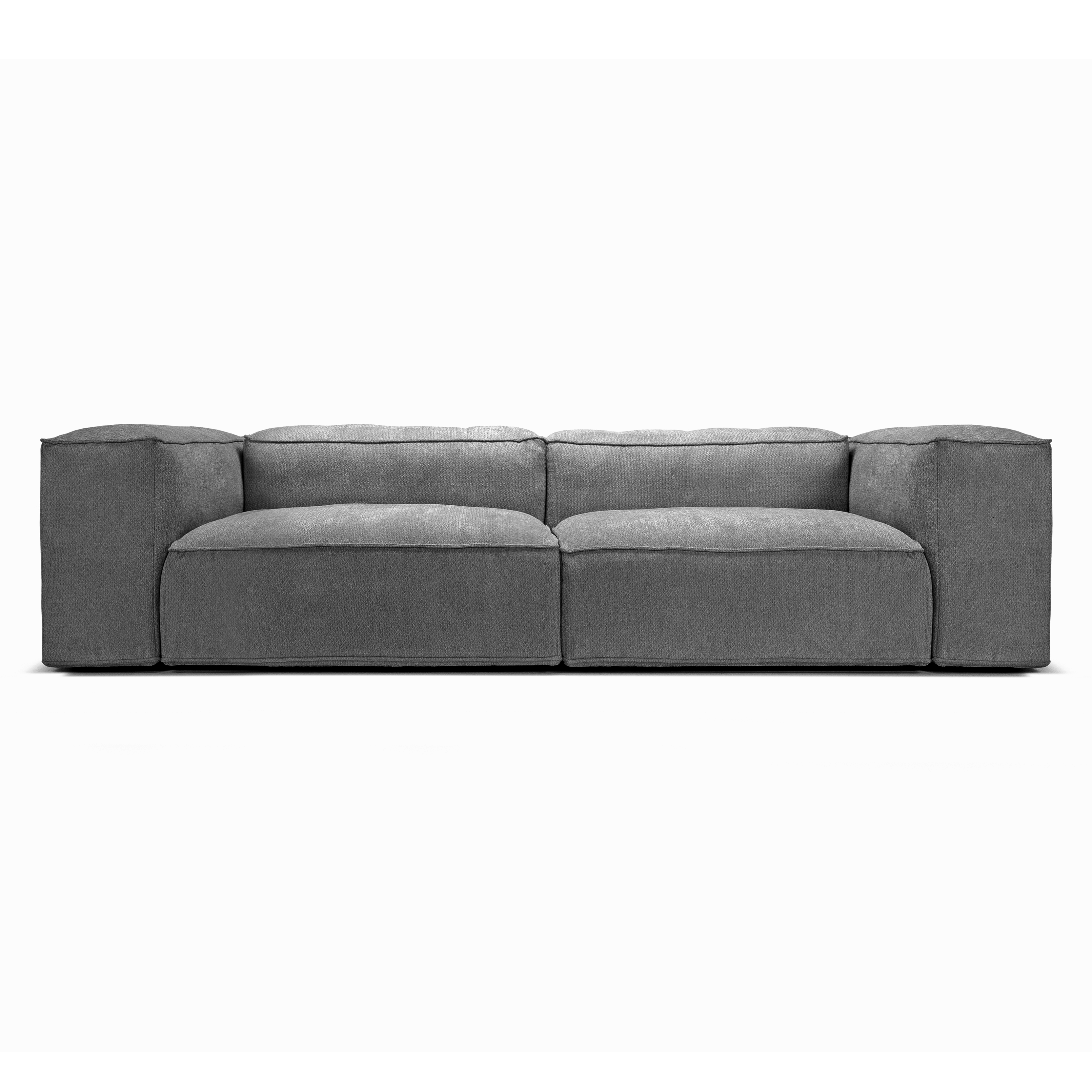 MERLOT modular sofa 3-seat high armrest Retro Bliss 93 dark grey