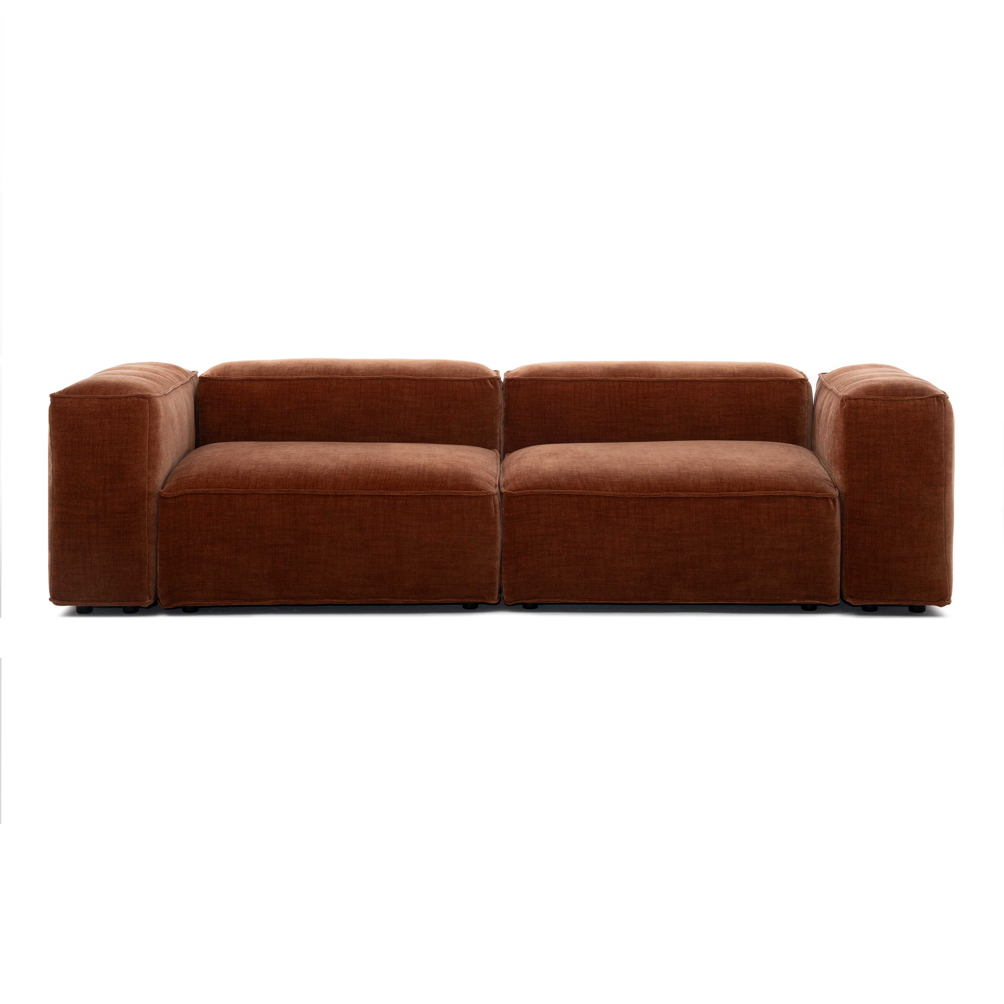 Sofa 3-os Wysokie - Ceglany Golden 56 - Nie