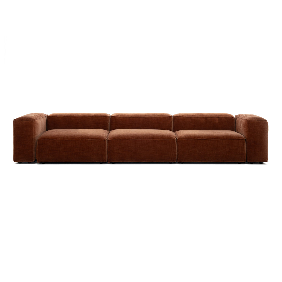 Sofa 4-os Wysokie - Ceglany Golden 56 - Nie