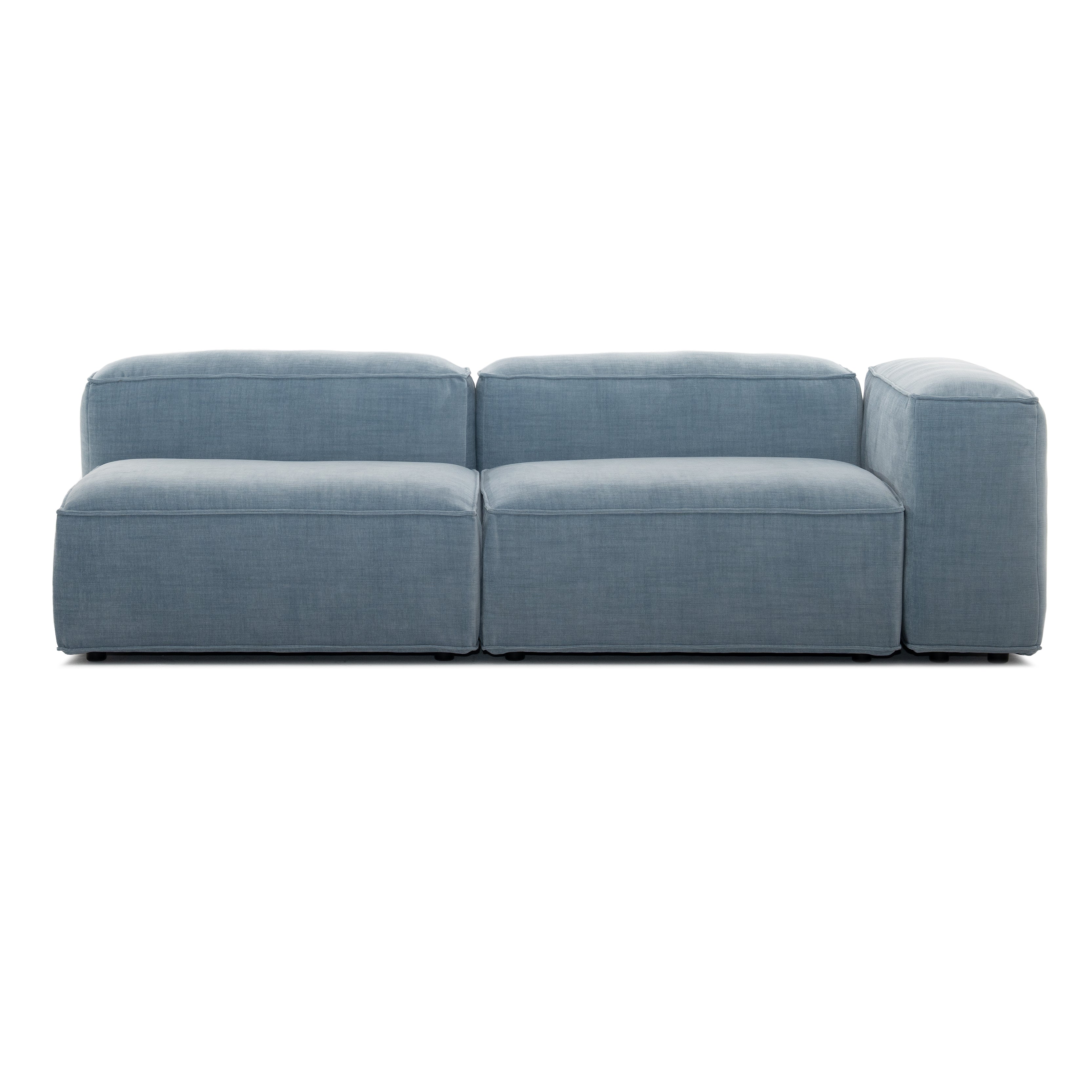 Merlot Sofa Wysoki podlokietnik - Błękitny Golden 72