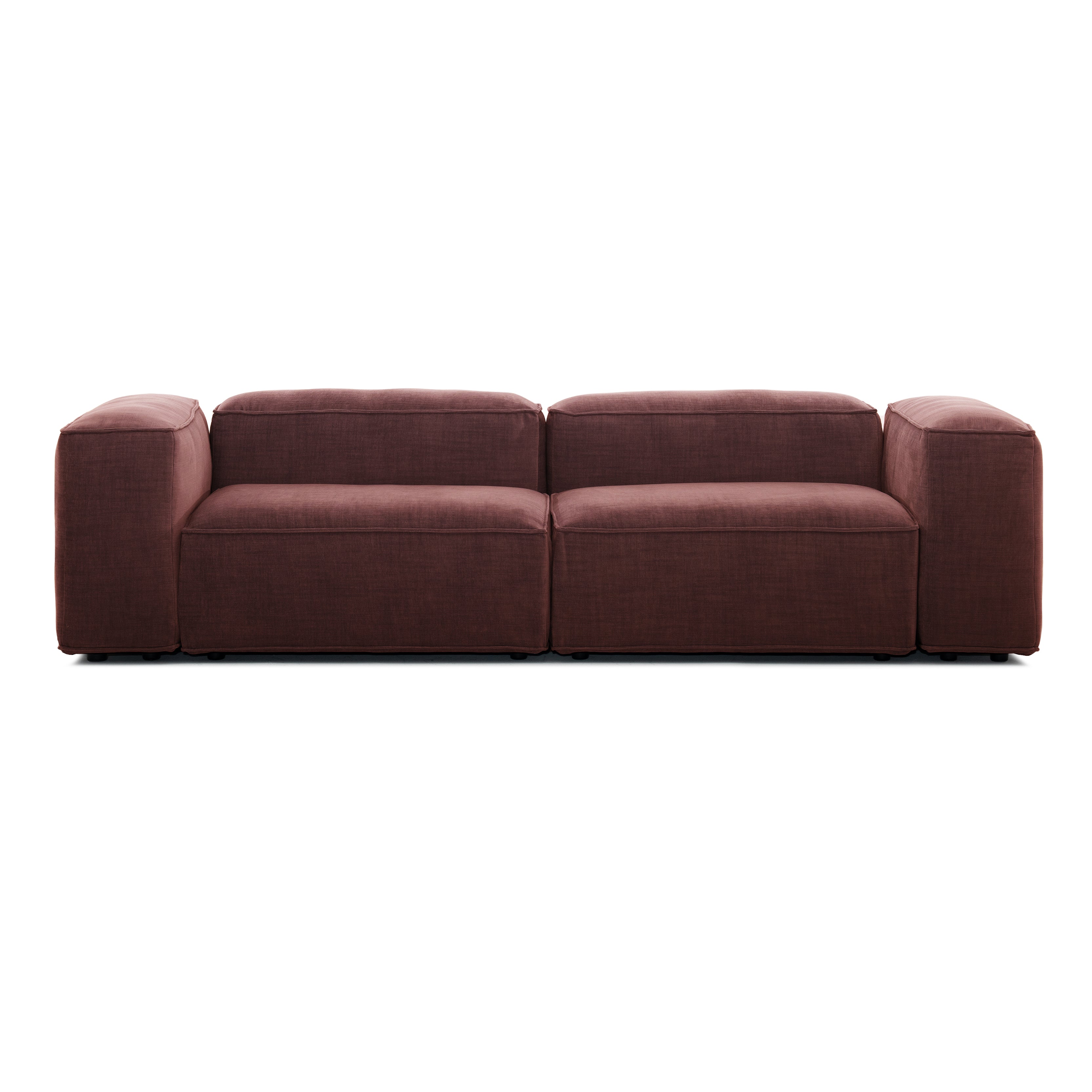 Sofa 3-os Wysokie - Bordowy Golden 68 - Nie