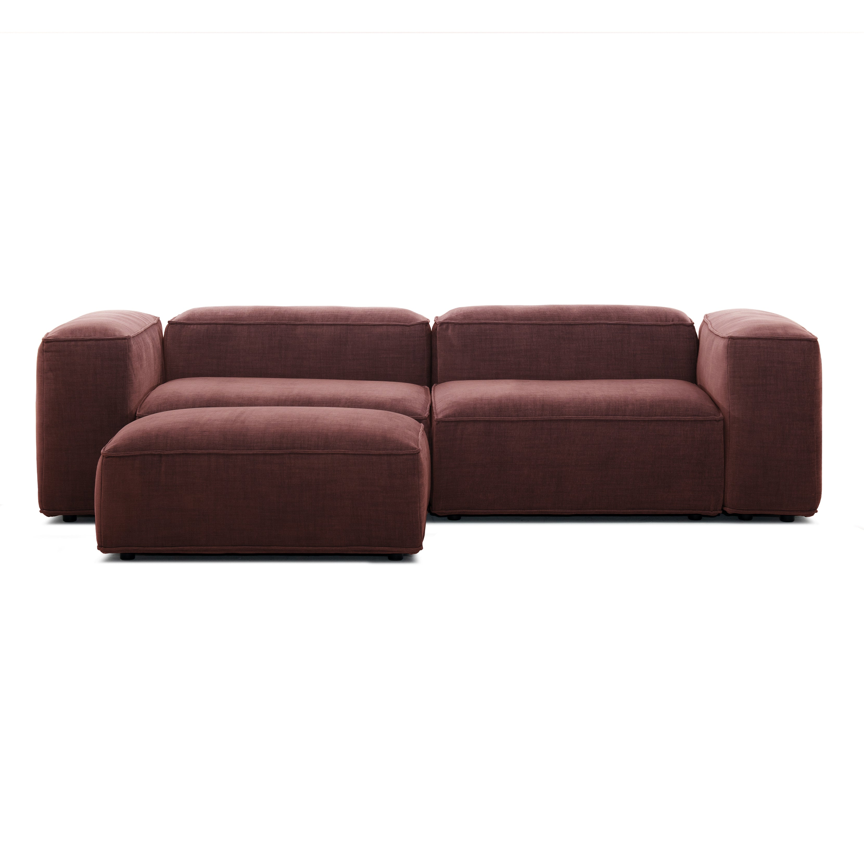 Merlot Modular Corner Sofa 3-Seater Longchair High armrests