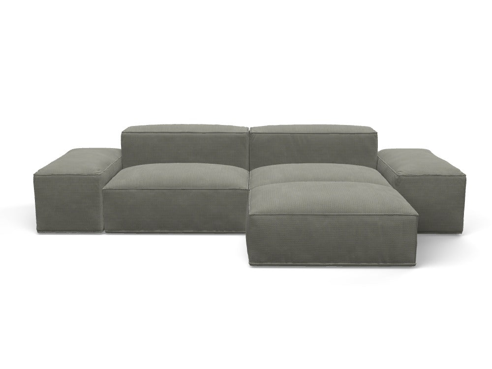 Merlot Modular Corner Sofa 3-Seater Longchair Low armrests - Custom Design Ref: ERHPQIH