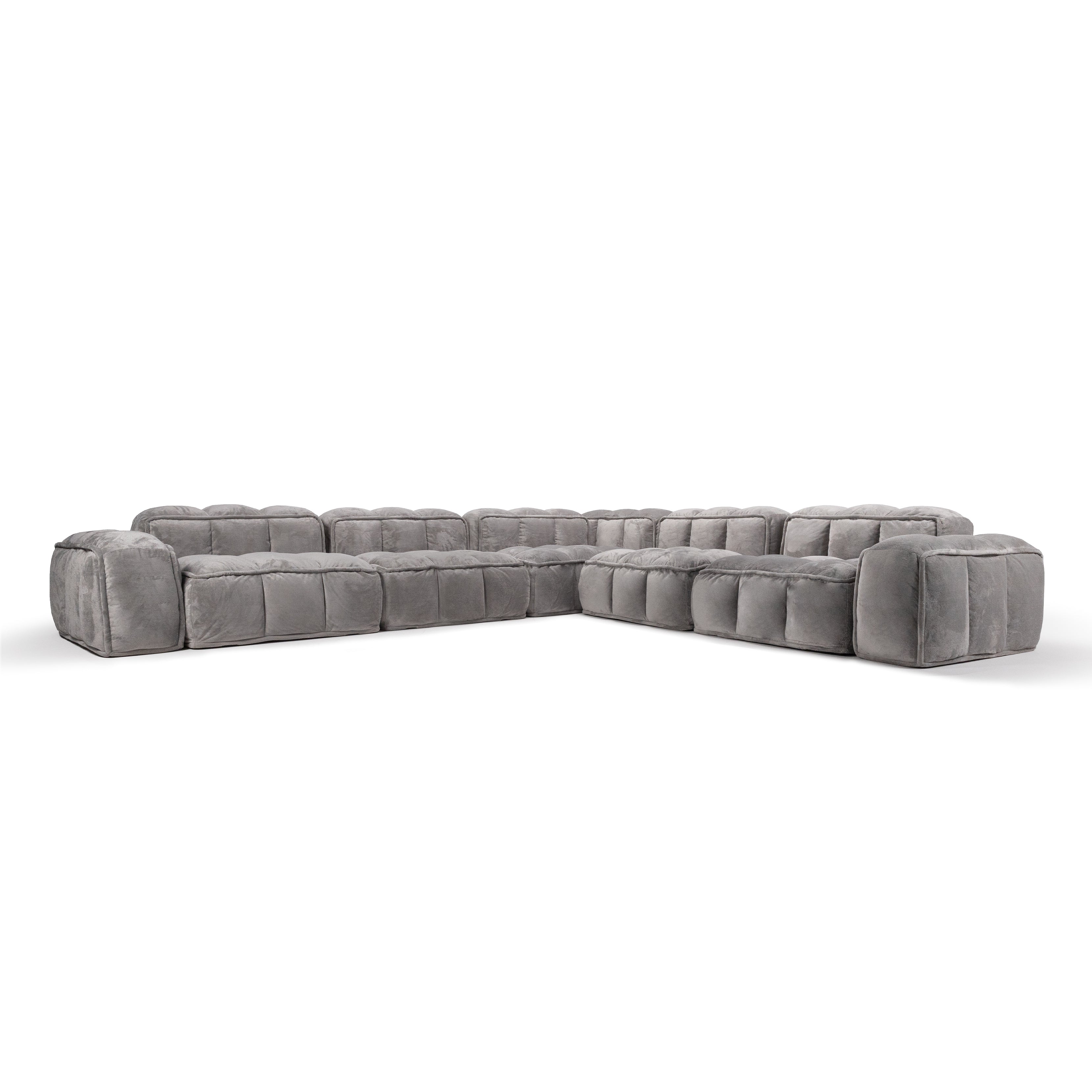 L-Corner Sofa | 5 Seater | Arms Low