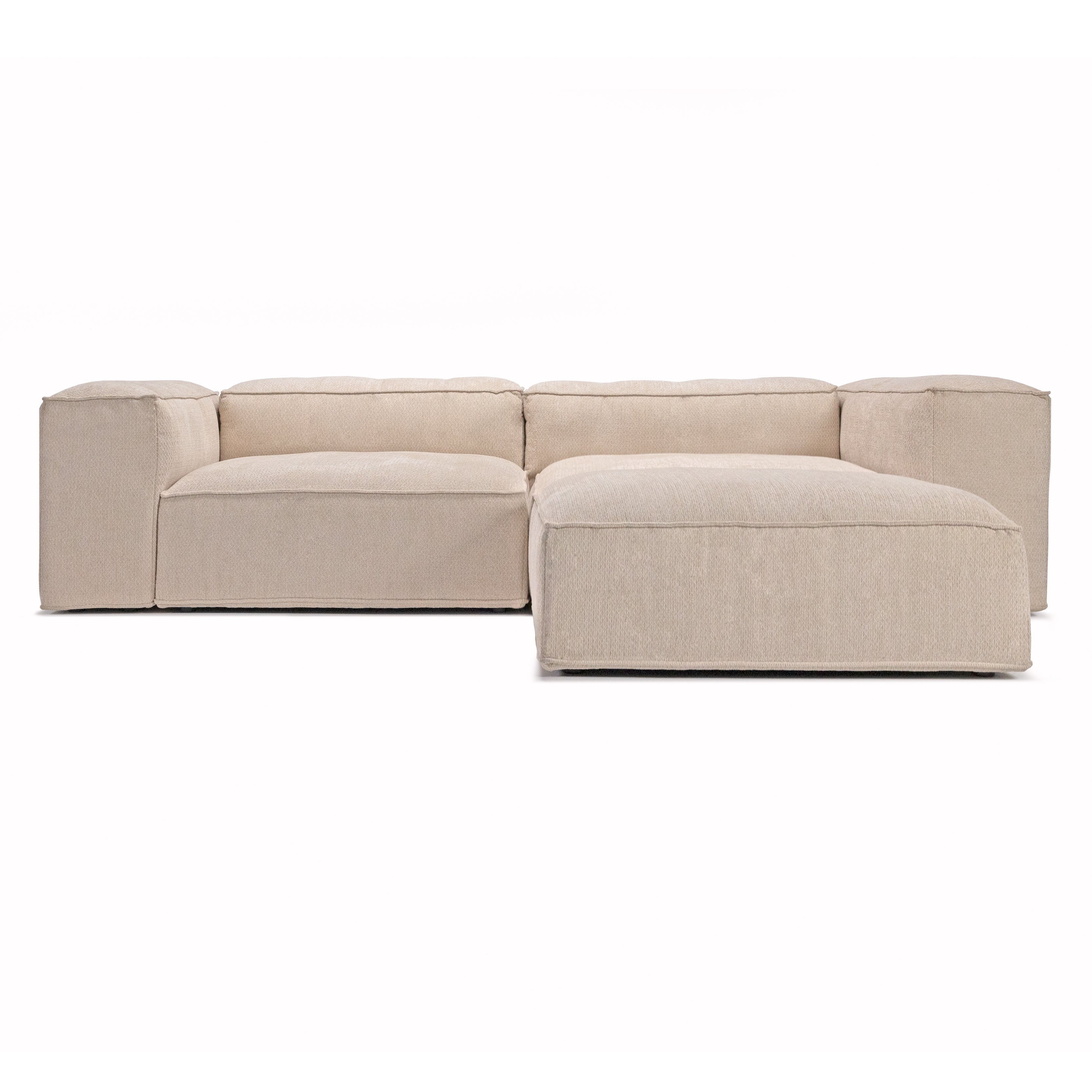 Merlot Modulares Ecksofa 3-Sitzer hohe Armlehnen