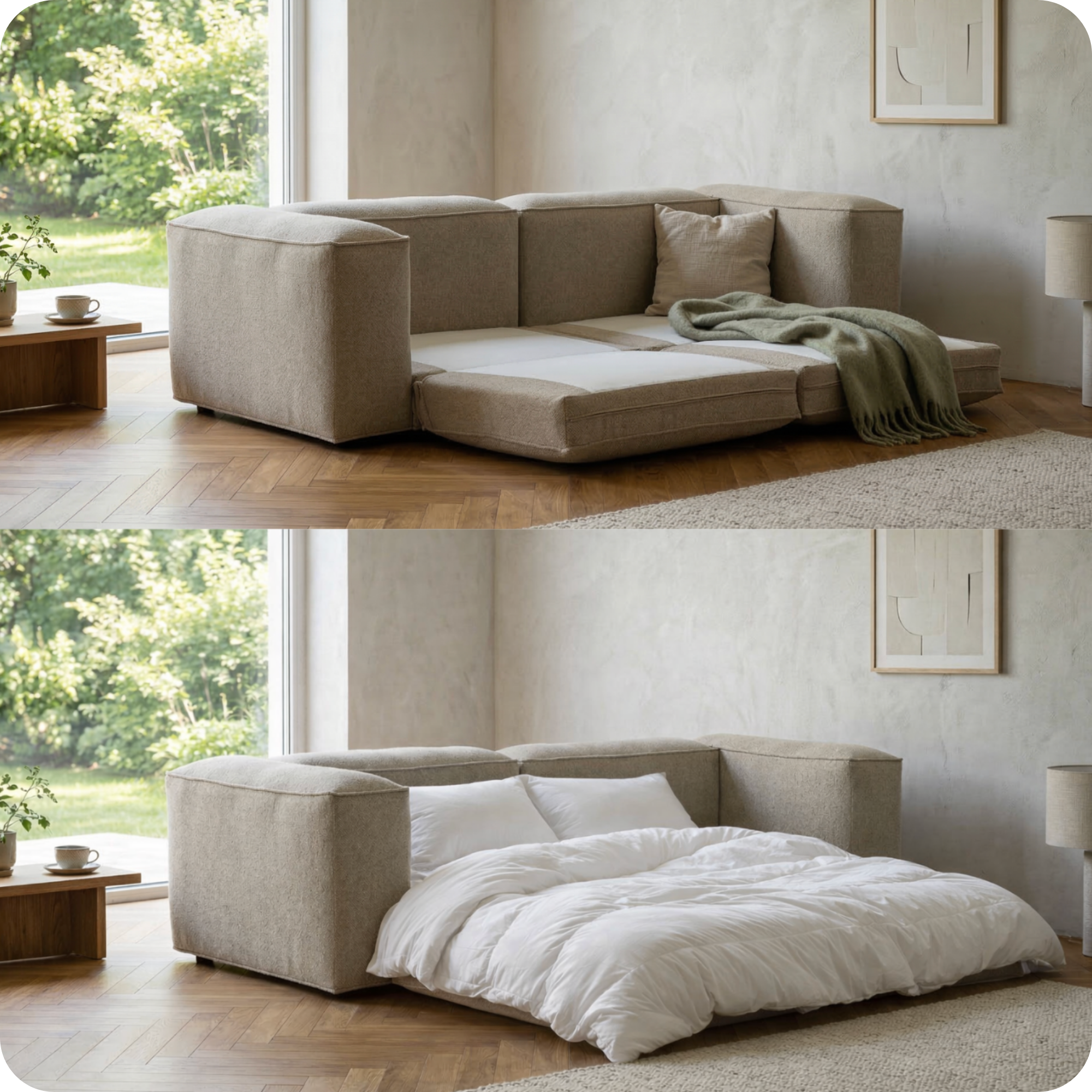 Merlot Modulsofa 3-Sitzer mit niedrigen Armlehnen