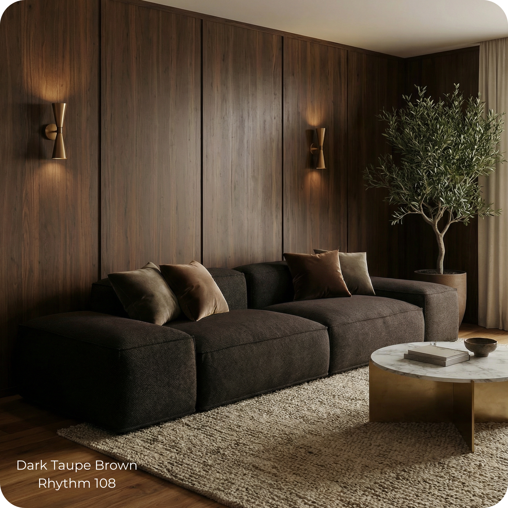 Merlot Modulsofa 3-Sitzer mit hohen Armlehnen