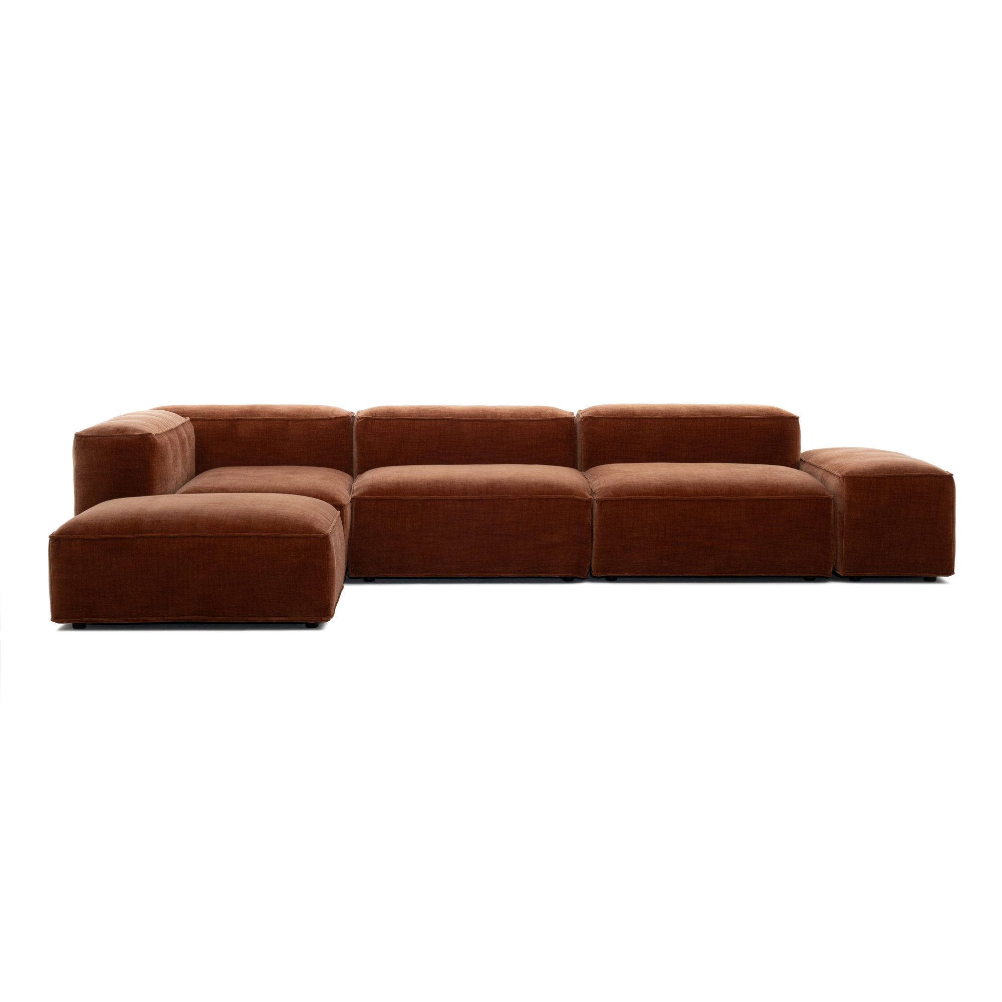 Merlot Modular Sofa 5-Seater Longchair Deep High armrests