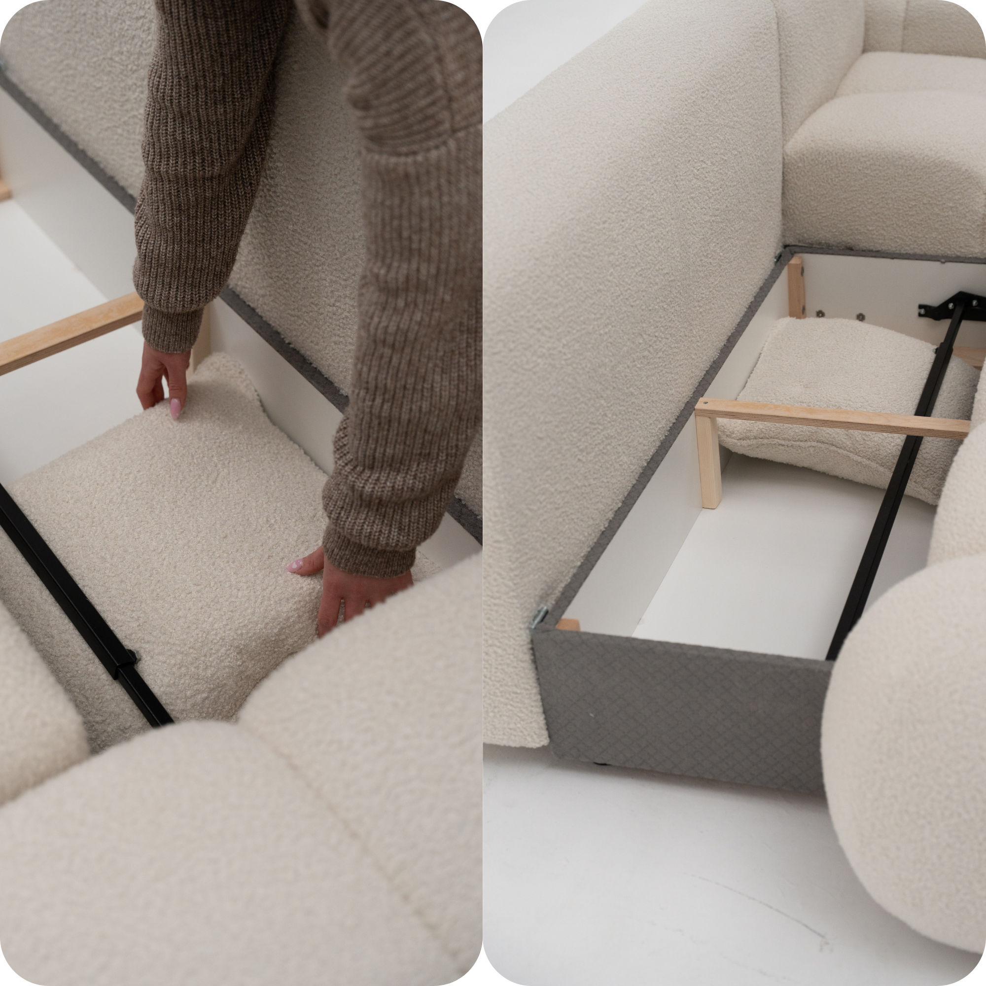 Riva 3-Sitzer-Sofa mit Schlaffunktion