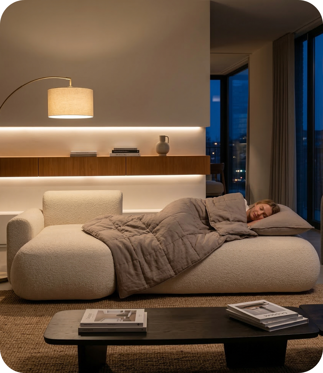 Torino 3-Seater Corner Sofa with Pull-Out Bed