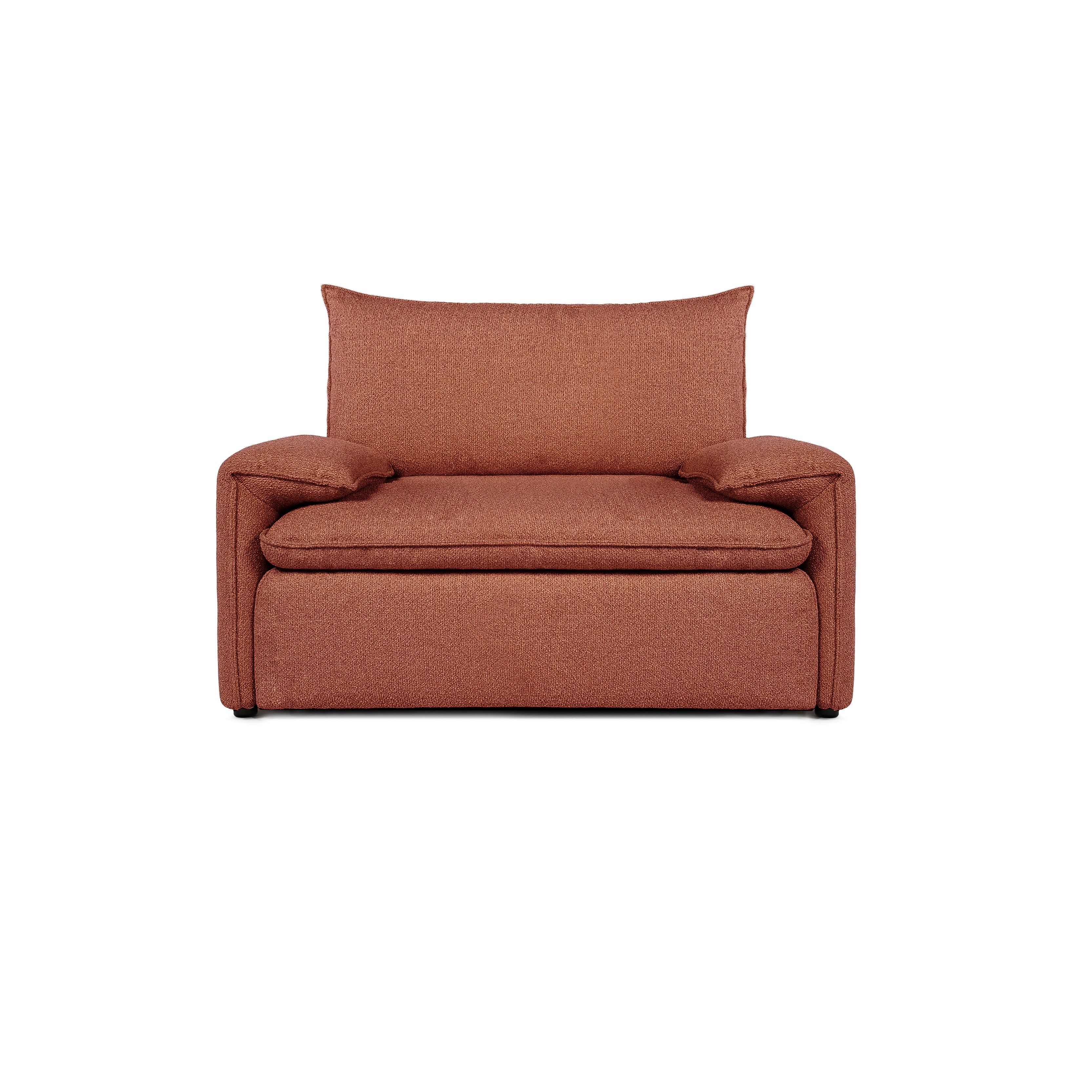 Fotel COMO | Niskie podłokietniki | Beżowy