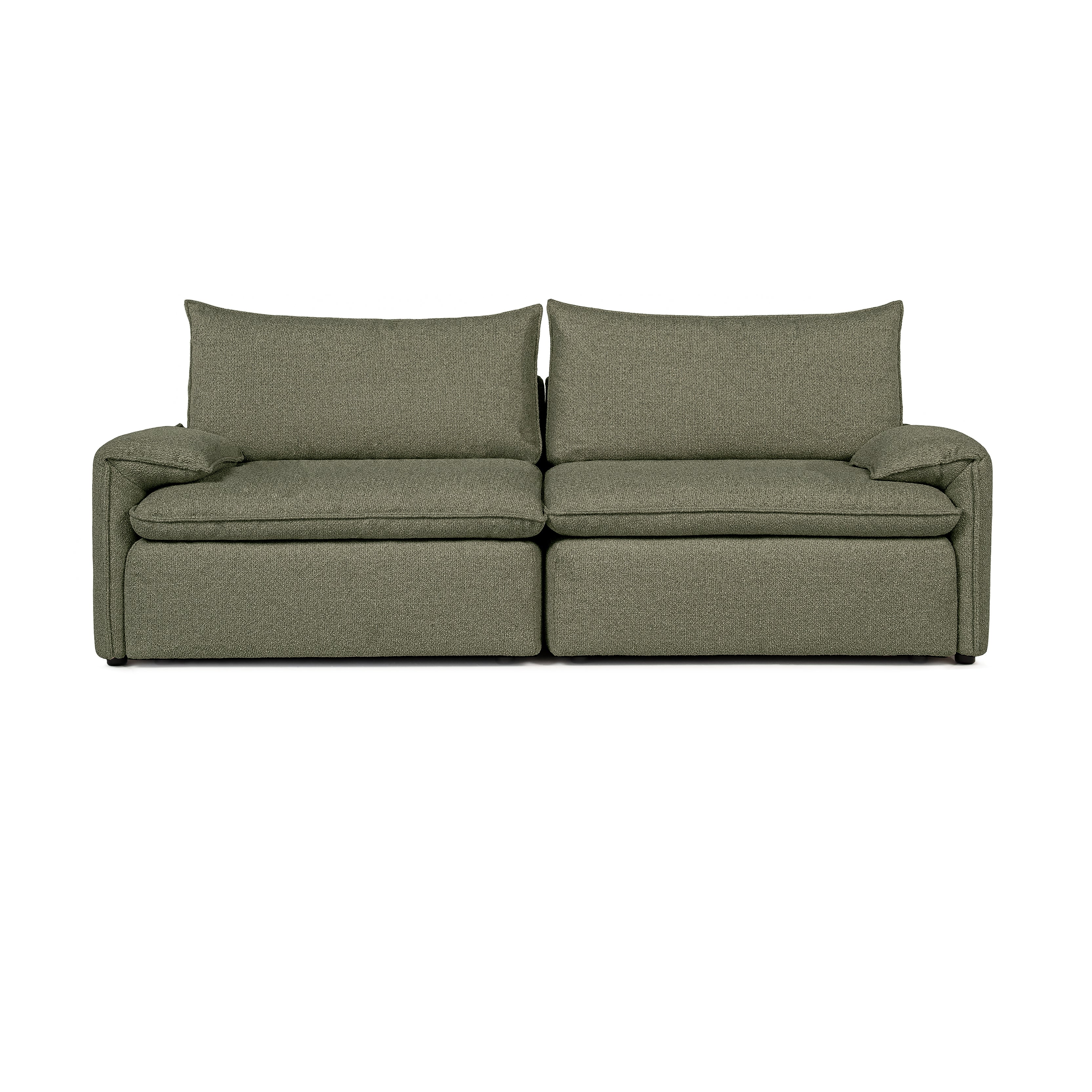 Sofa COMO | 2-osobowa | Niskie podłokietniki | Beżowy