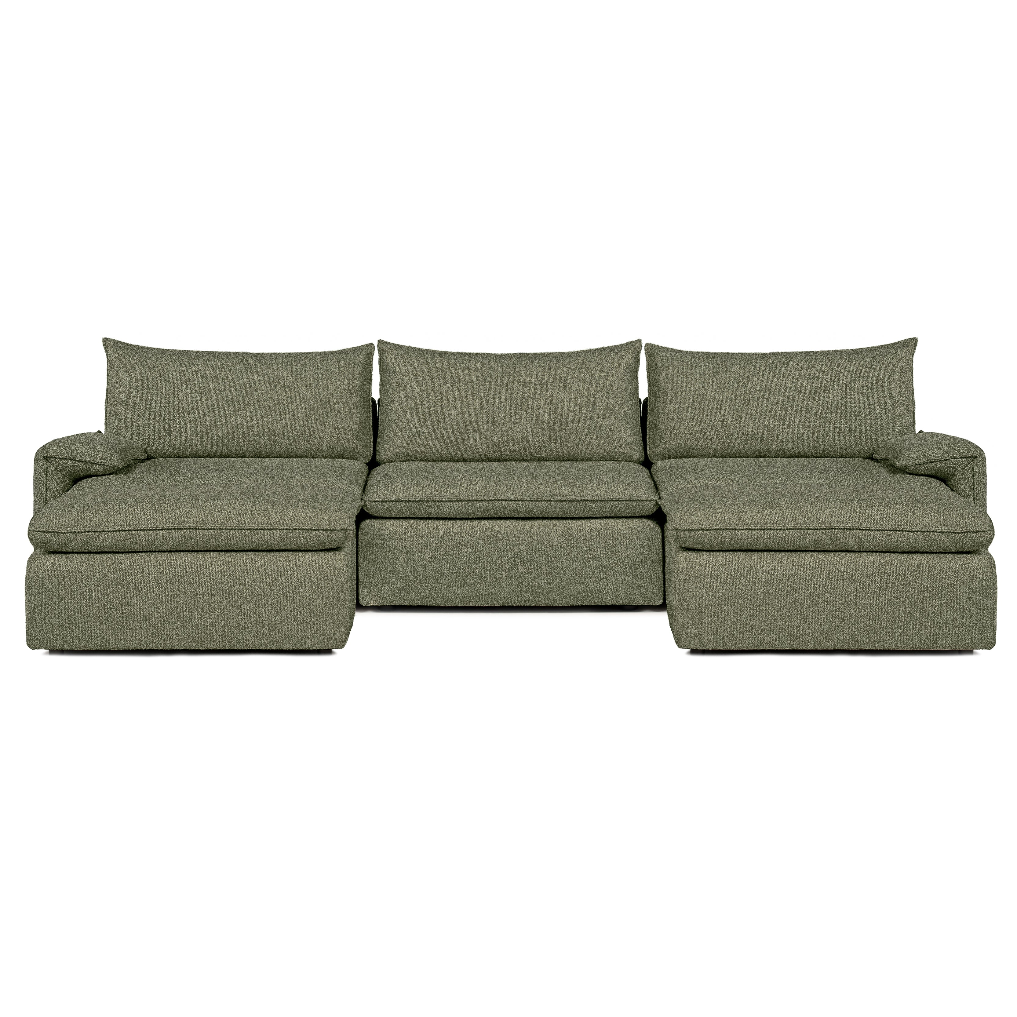 Sofa COMO | 3-osobowa | U-Kształt | Beżowy