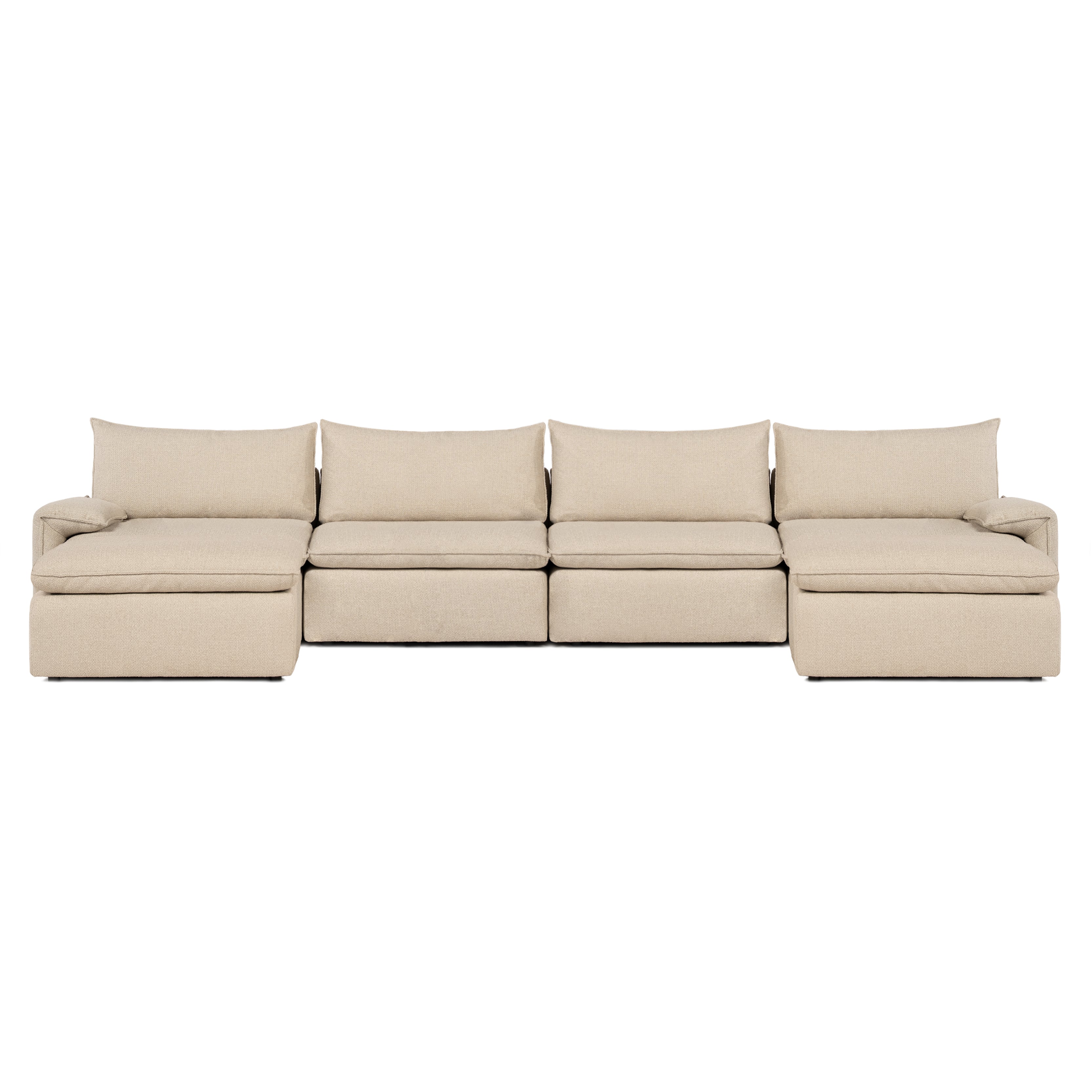Sofa COMO | 4 Seater | U-Shaped | Beige