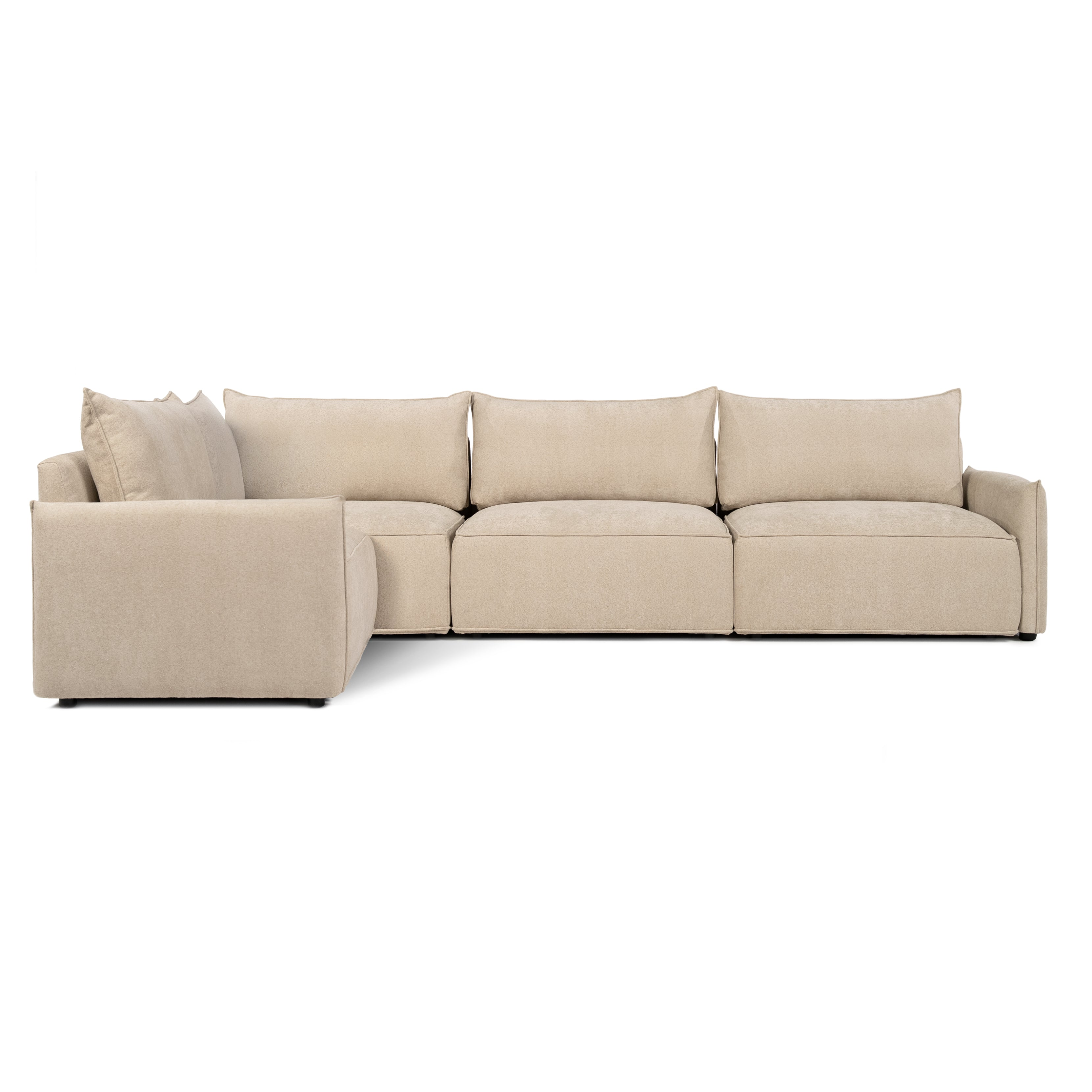 Sofa BAROLO | 3-osobowa | Niskie podłokietniki | Narożnik + boczek
