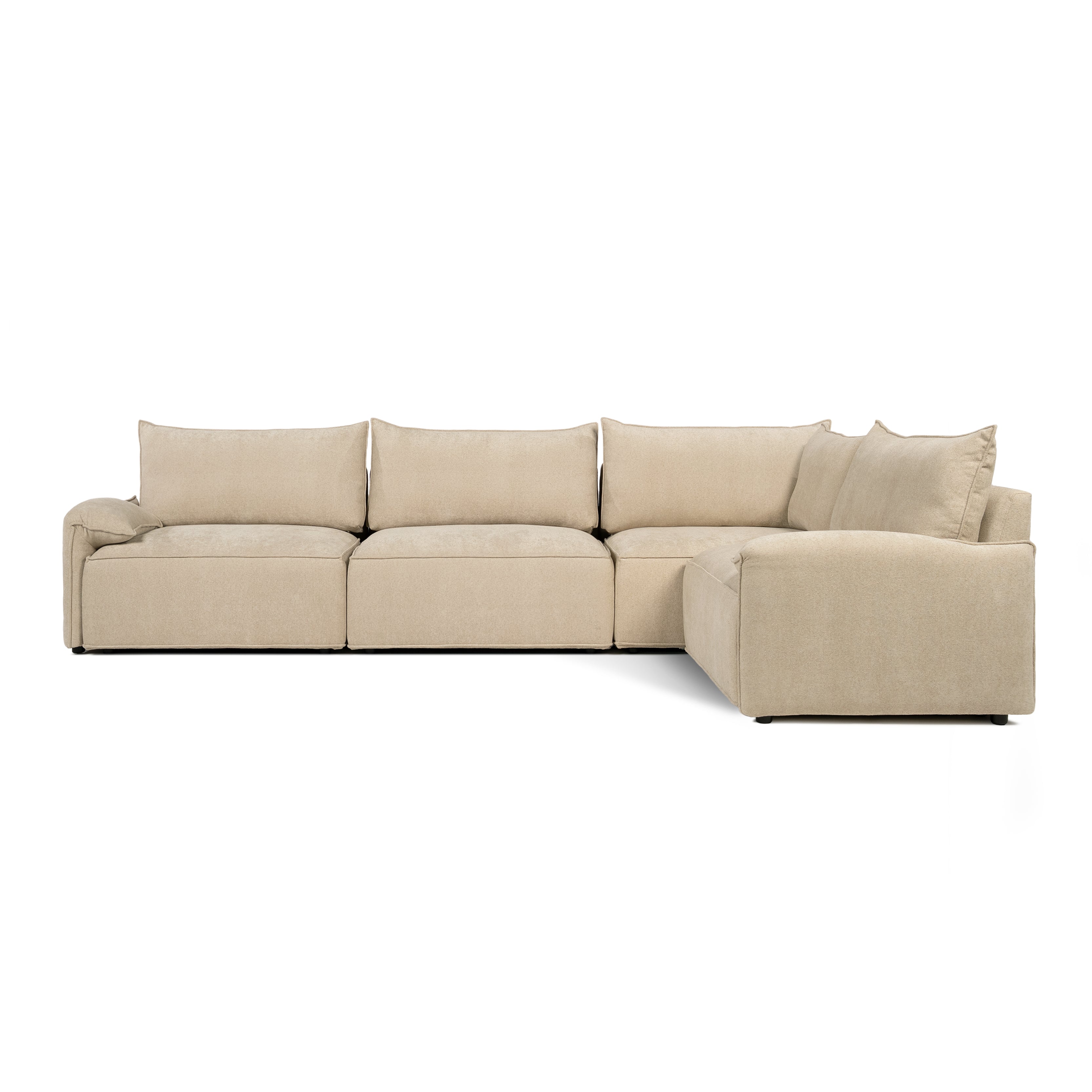 Sofa BAROLO | 3-osobowa | Niskie podłokietniki | Narożnik + boczek