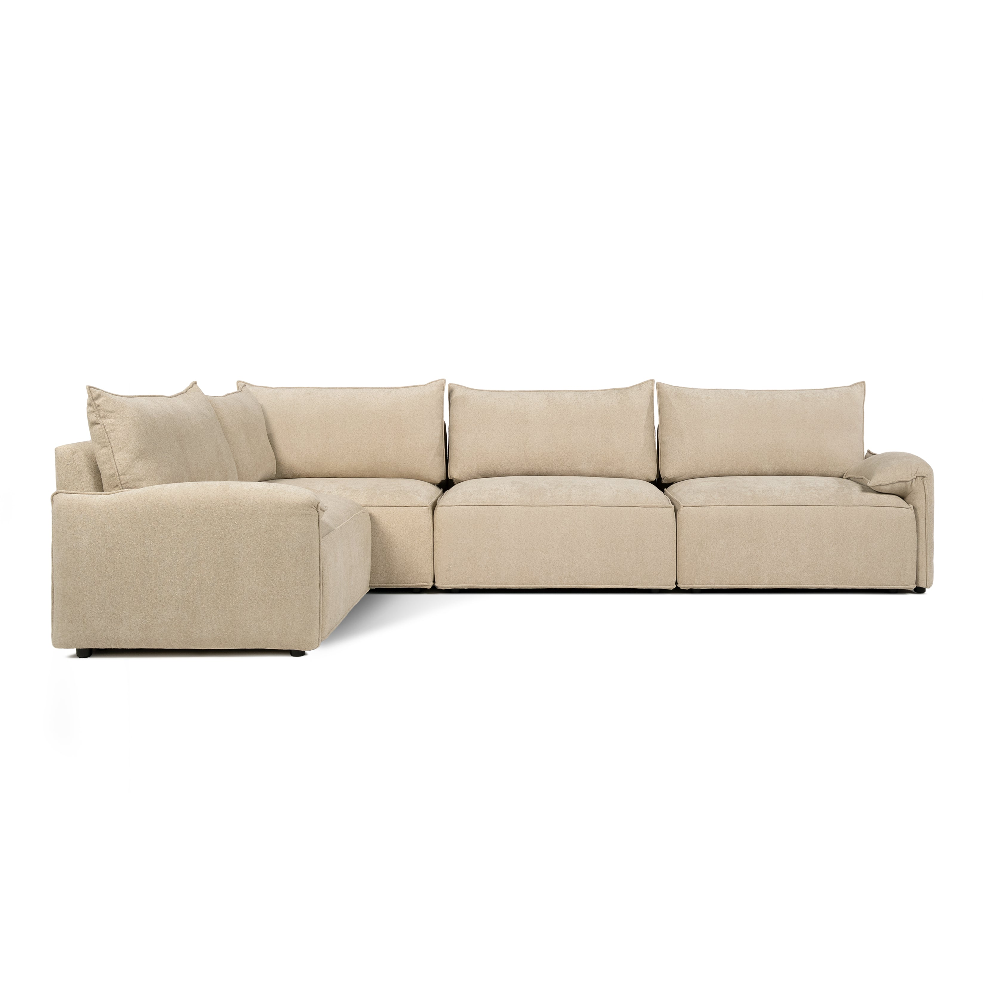 Sofa BAROLO | 3-osobowa | Niskie podłokietniki | Narożnik + boczek