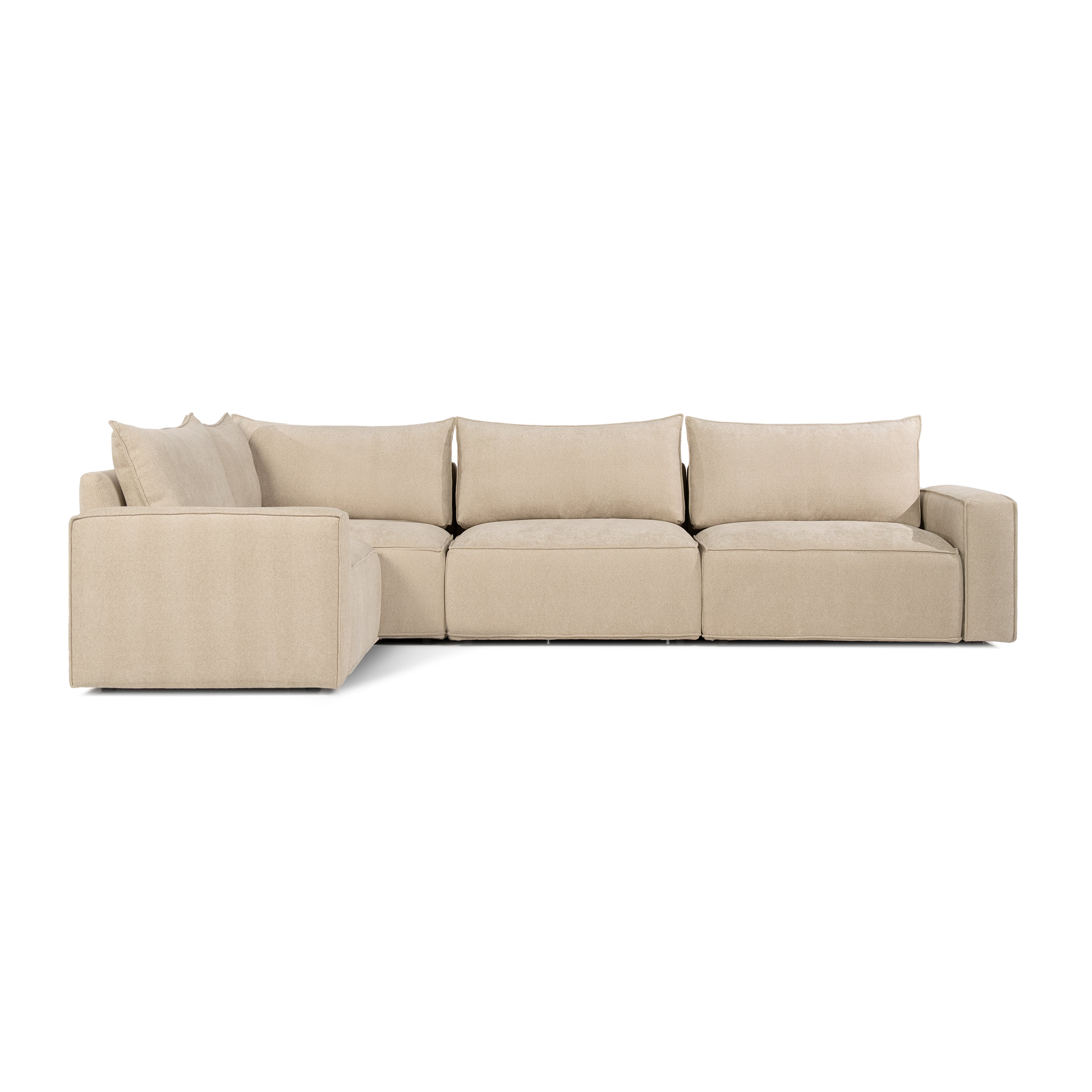 Sofa BAROLO | 3-osobowa | Niskie podłokietniki | Narożnik + boczek