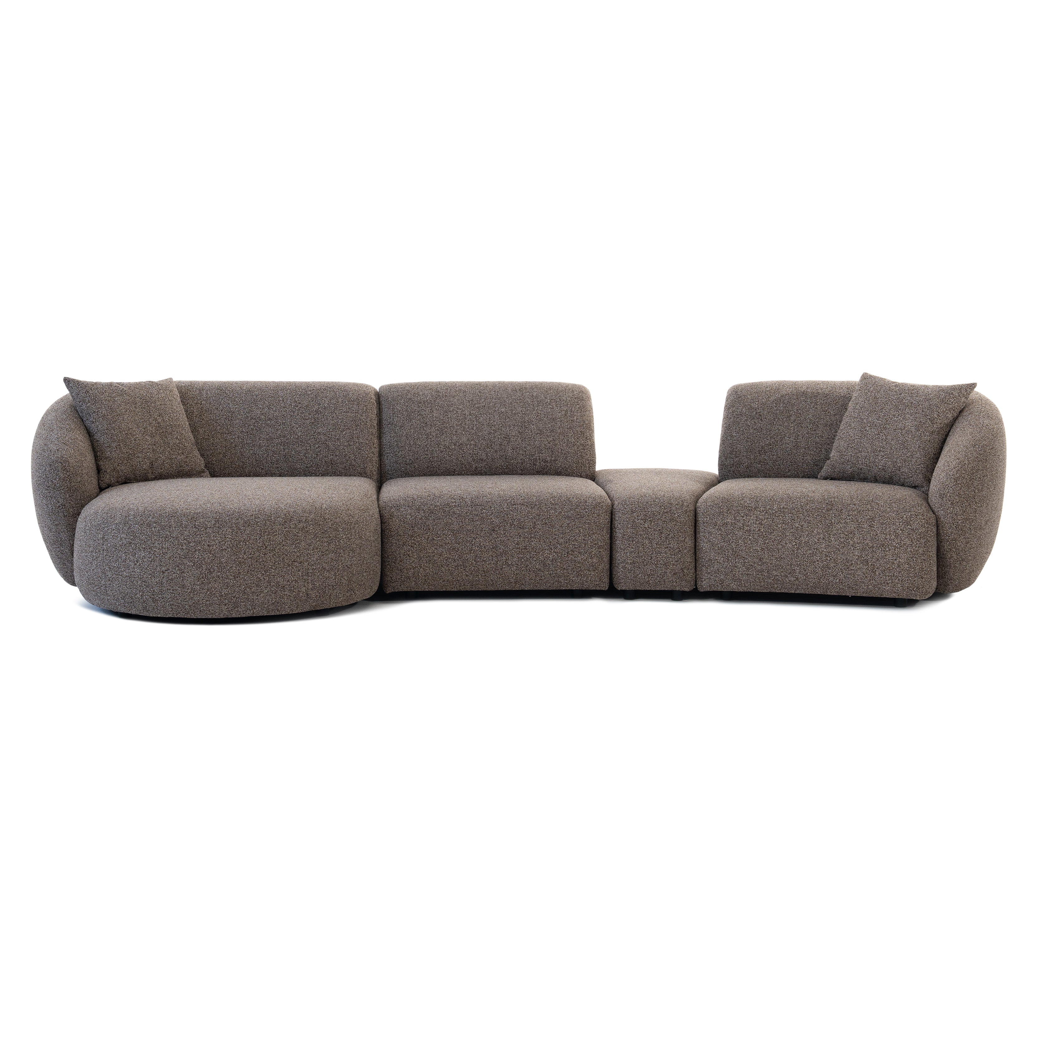 LUCCA Sofa 4-osobowa z półeczką