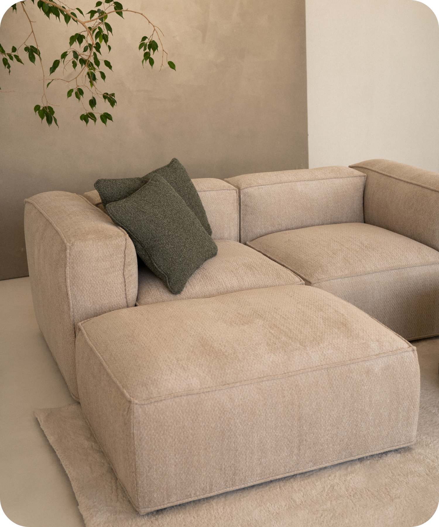 Sofa PINOT welur Rhythm od Furni