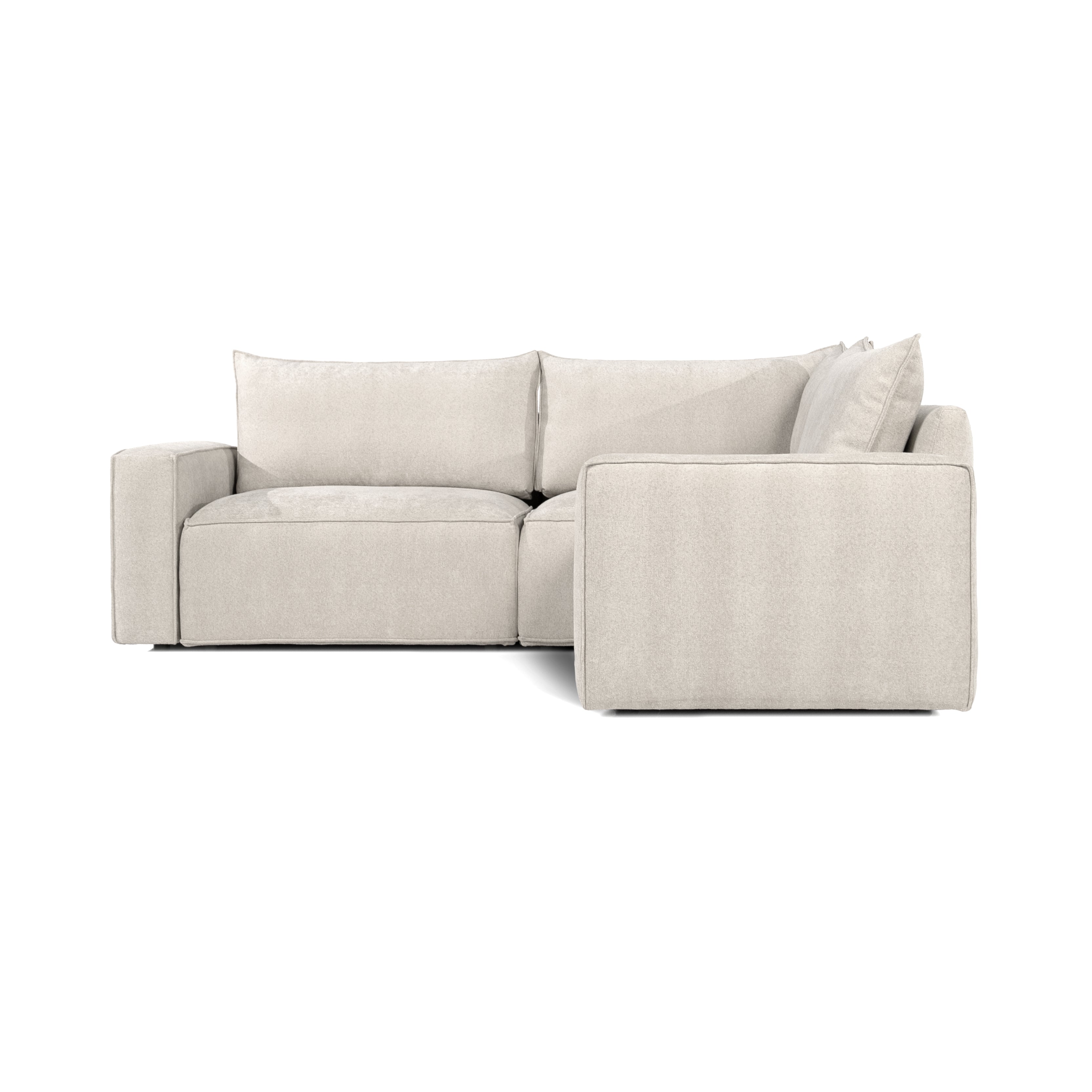 BAROLO Narożnik 3-osobowy Niskie podłokietniki