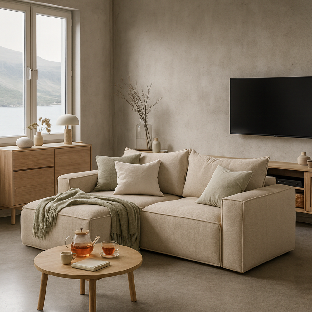 Sofa BAROLO | 2-osobowa | Niskie podłokietniki | Narożnik