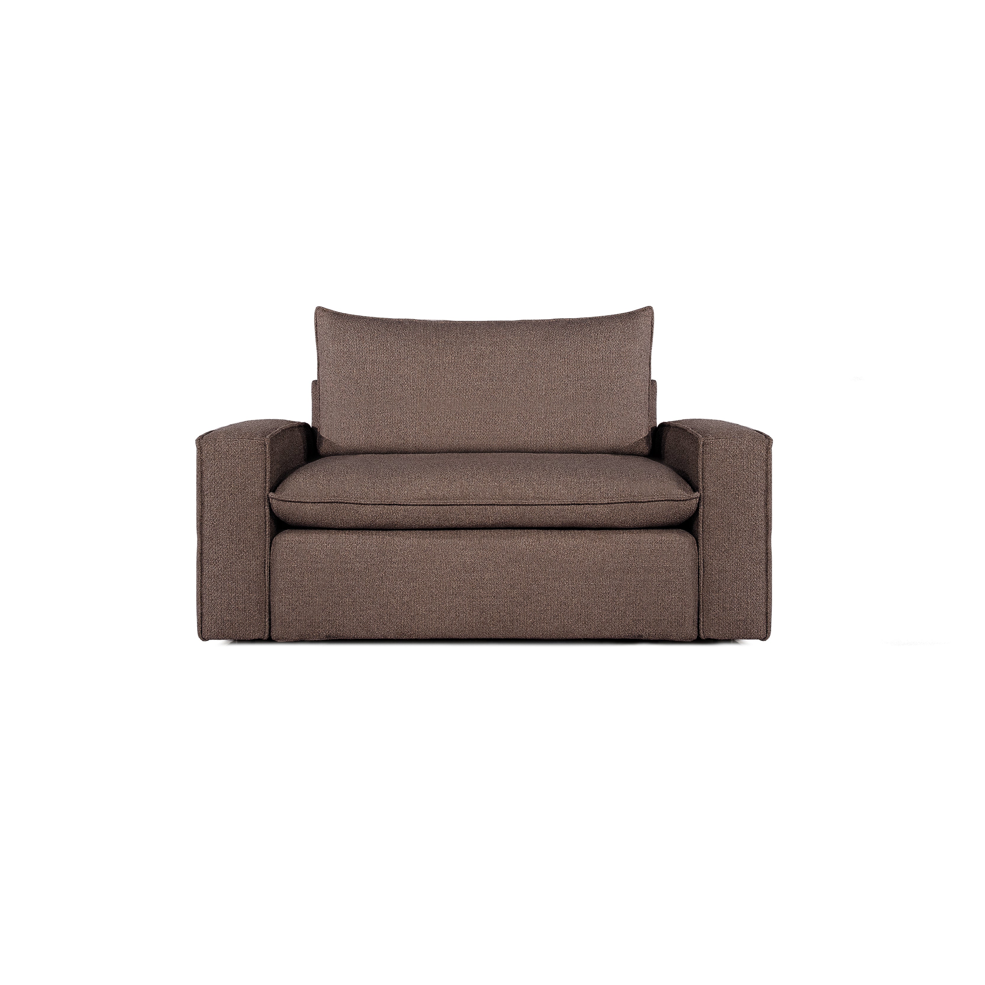 Fotel COMO | Niskie podłokietniki | Beżowy